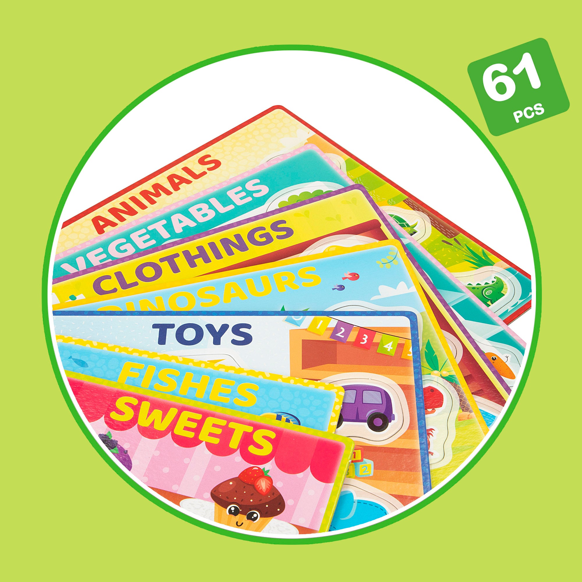 Montessori Lisciani Juego infantil de clasificación Box Colours 61 piezas