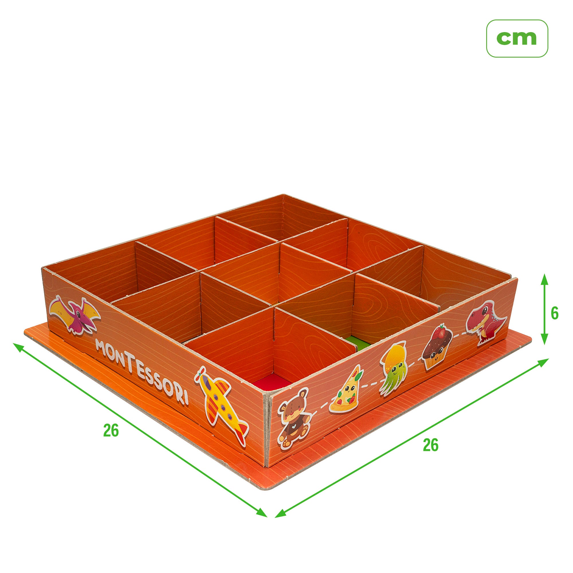 Montessori Lisciani Juego infantil de clasificación Box Colours 61 piezas