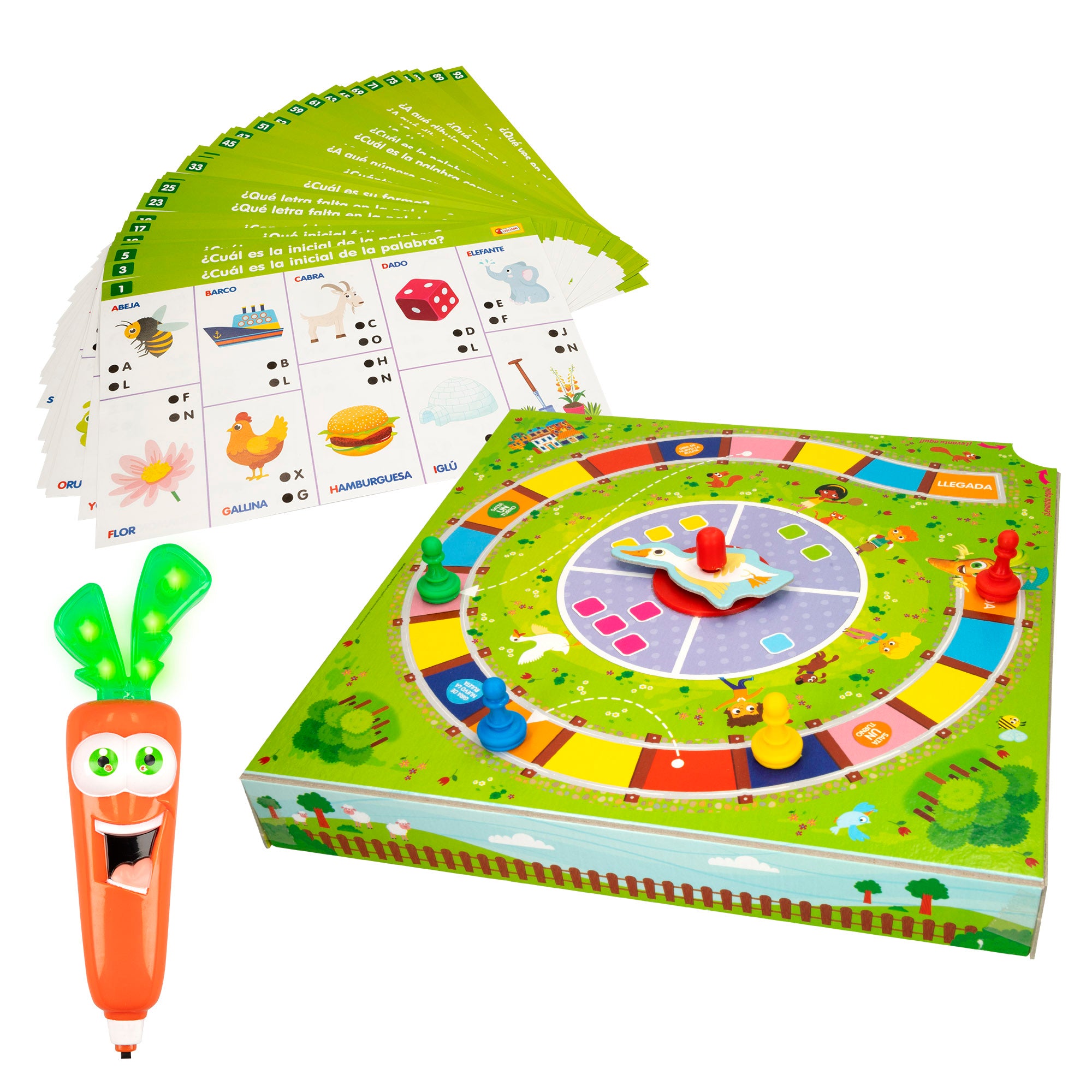 Lisciani Juego de mesa 2 en 1 con bolígrafo parlante Carotina