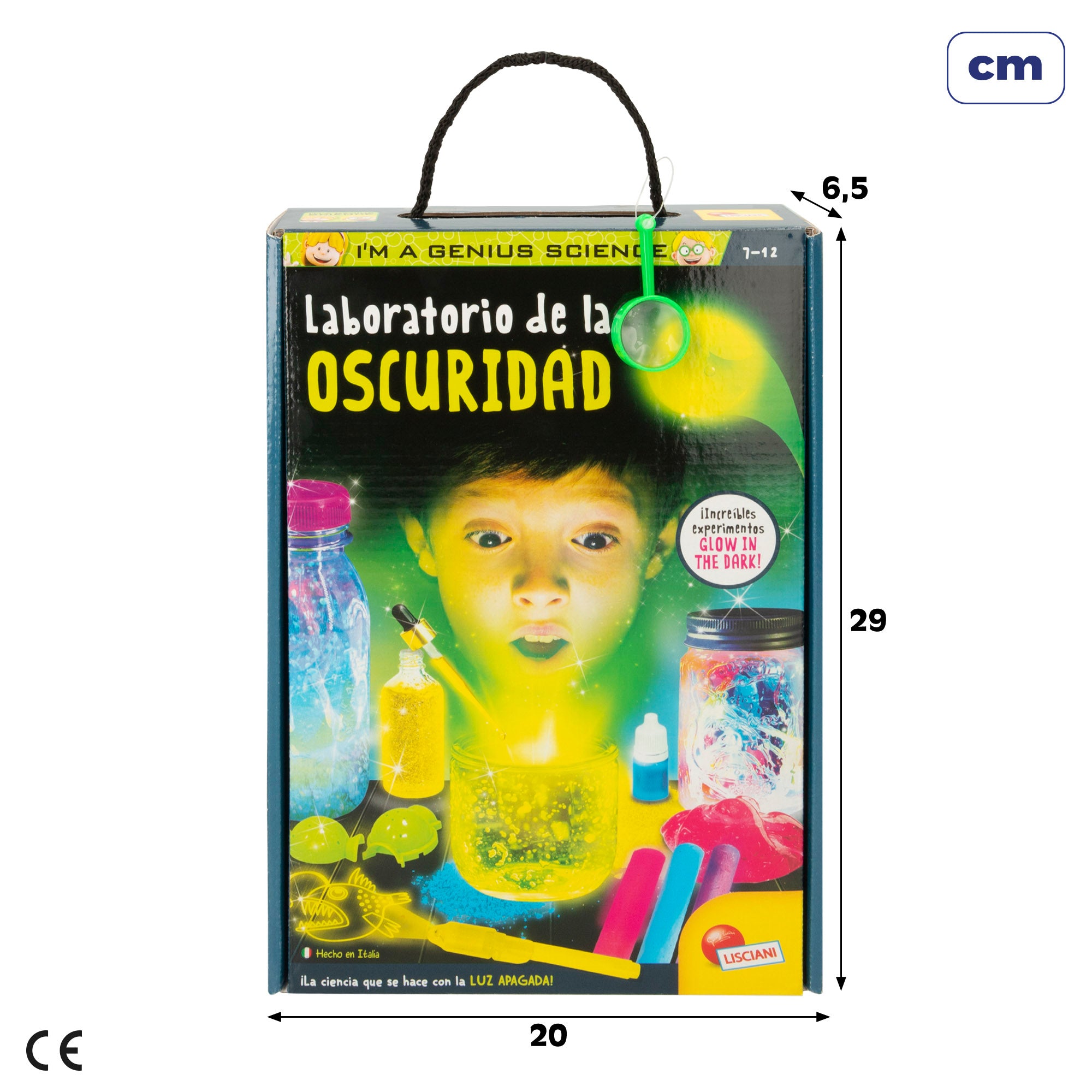 Lisciani Laboratorio de ciencia para niños fosforescente I'm A Genius