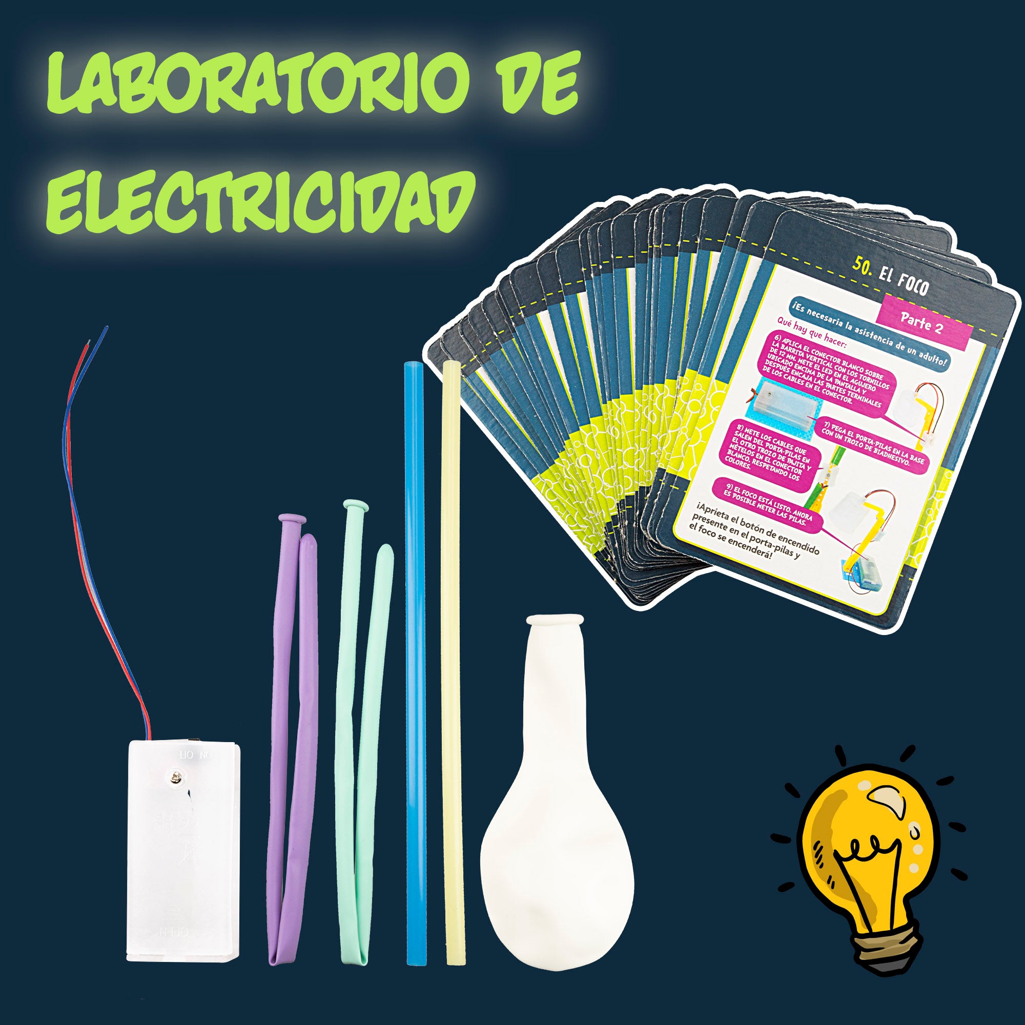 Lisciani Laboratorio electricidad con 50 experimentos científicos I'm A Genius