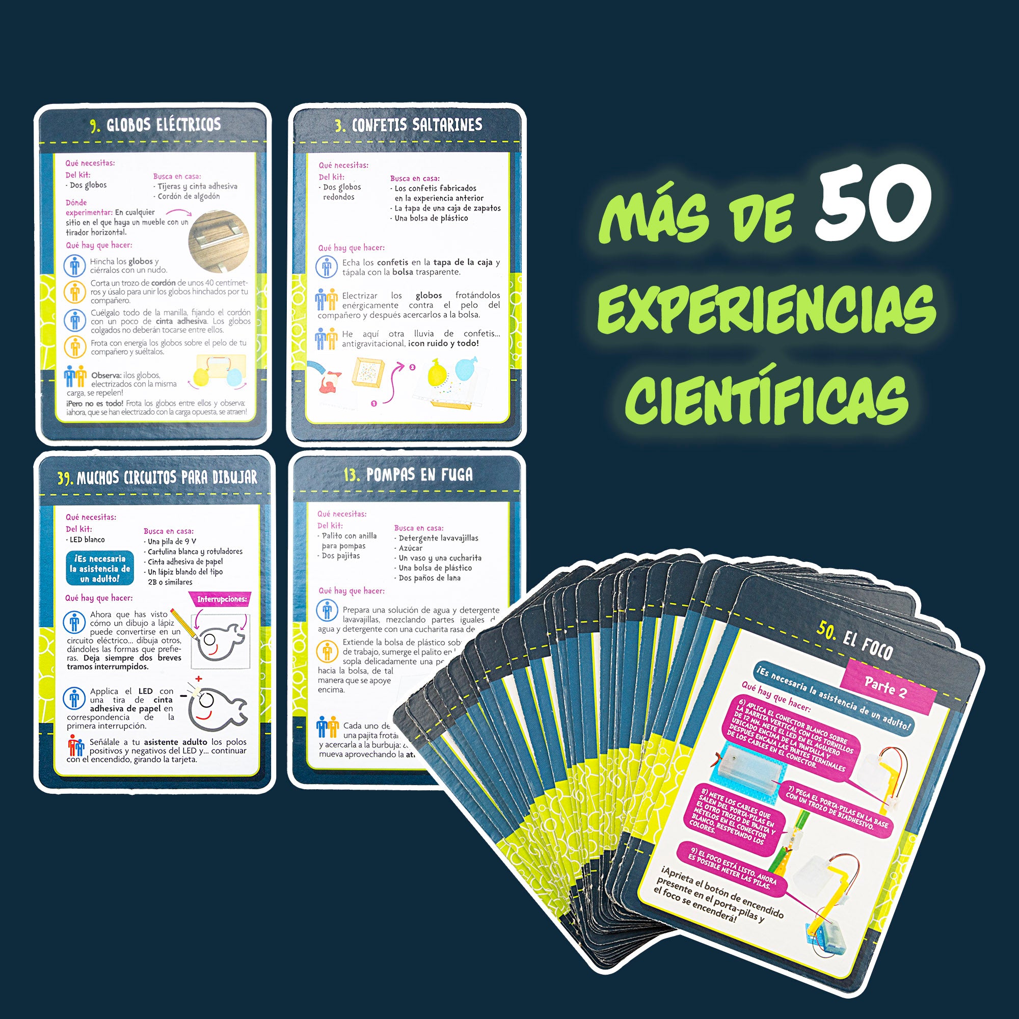 Lisciani Laboratorio electricidad con 50 experimentos científicos I'm A Genius