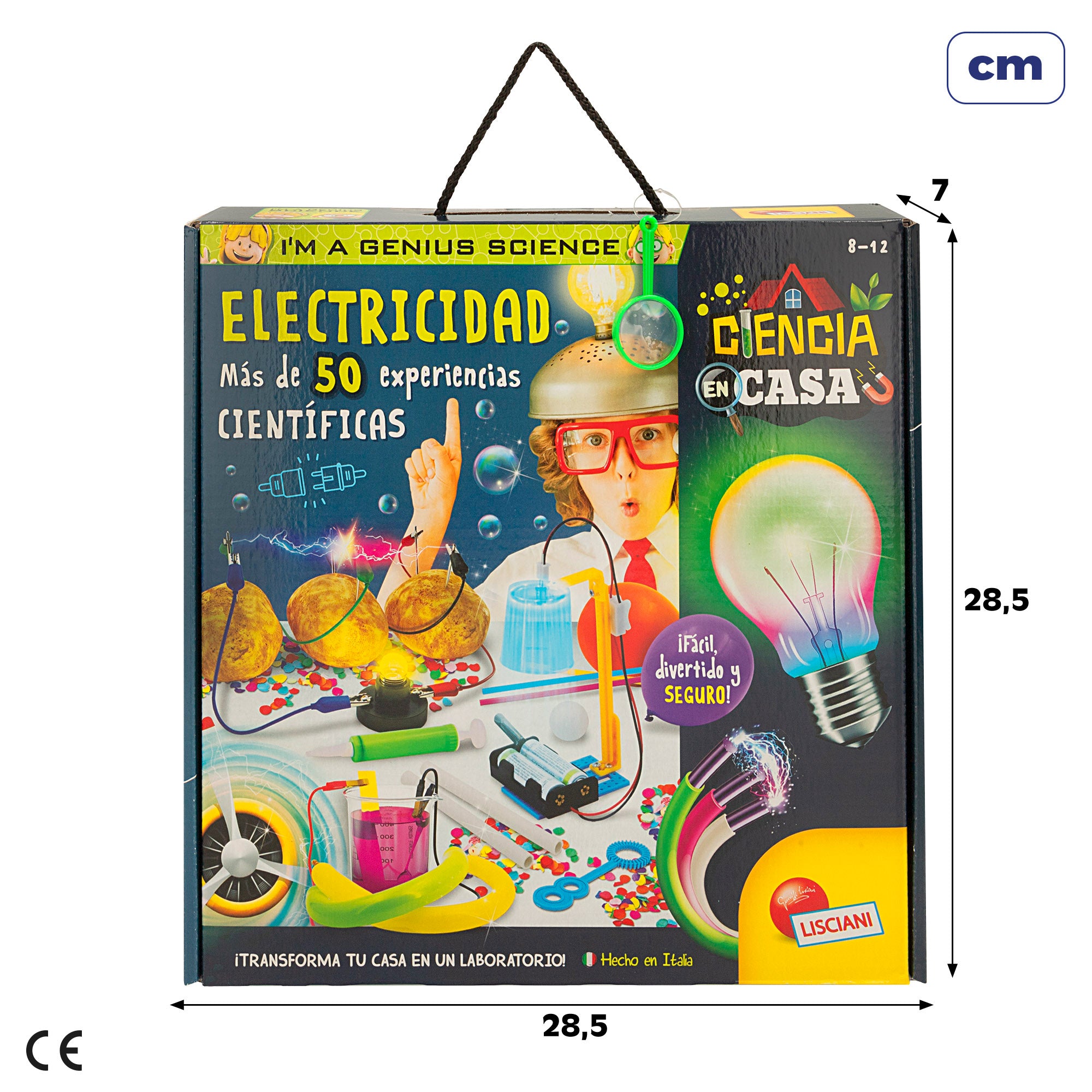 Lisciani Laboratorio electricidad con 50 experimentos científicos I'm A Genius