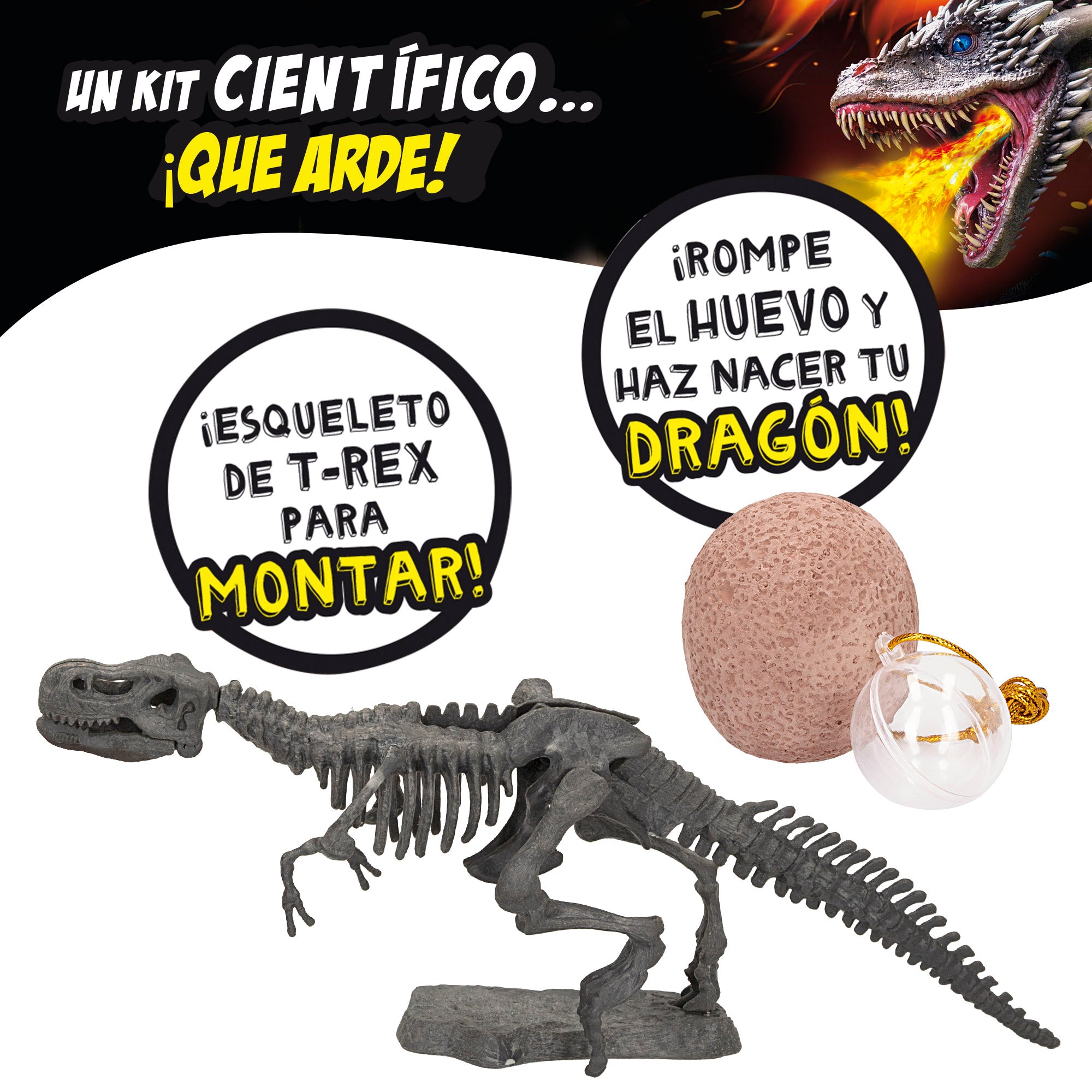 Lisciani Juego de dinosaurios y dragones Crazy Science