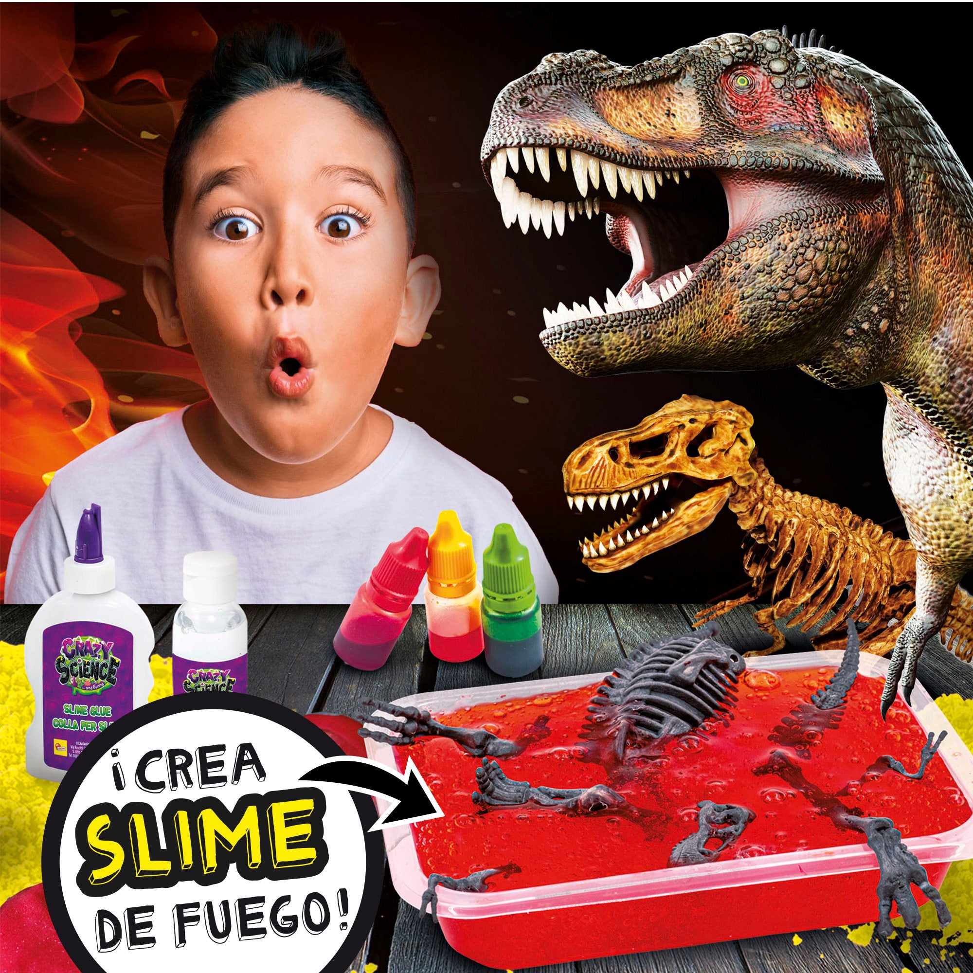 Lisciani Juego de dinosaurios y dragones Crazy Science