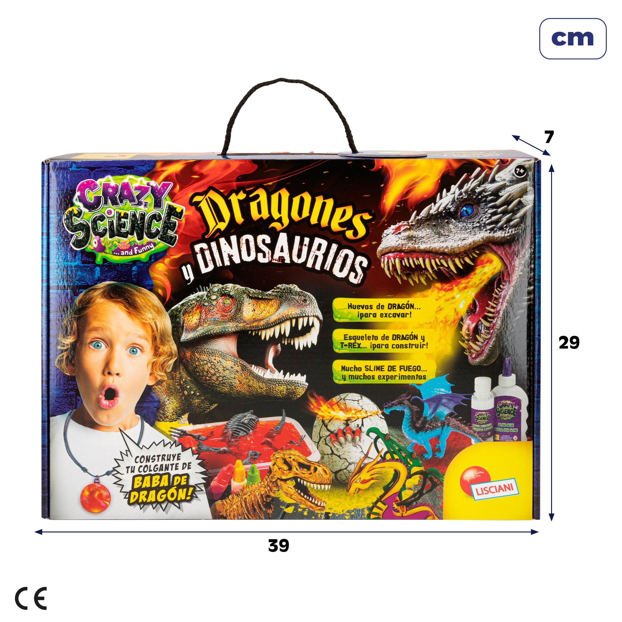 Lisciani Juego de dinosaurios y dragones Crazy Science