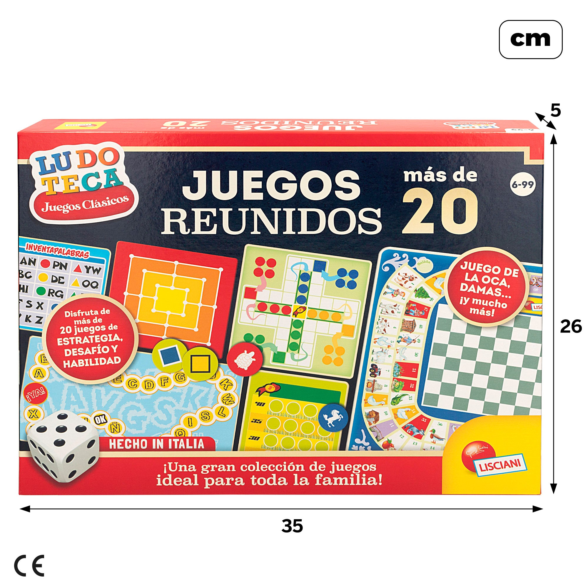 Lisciani Pack 20 juegos de mesa