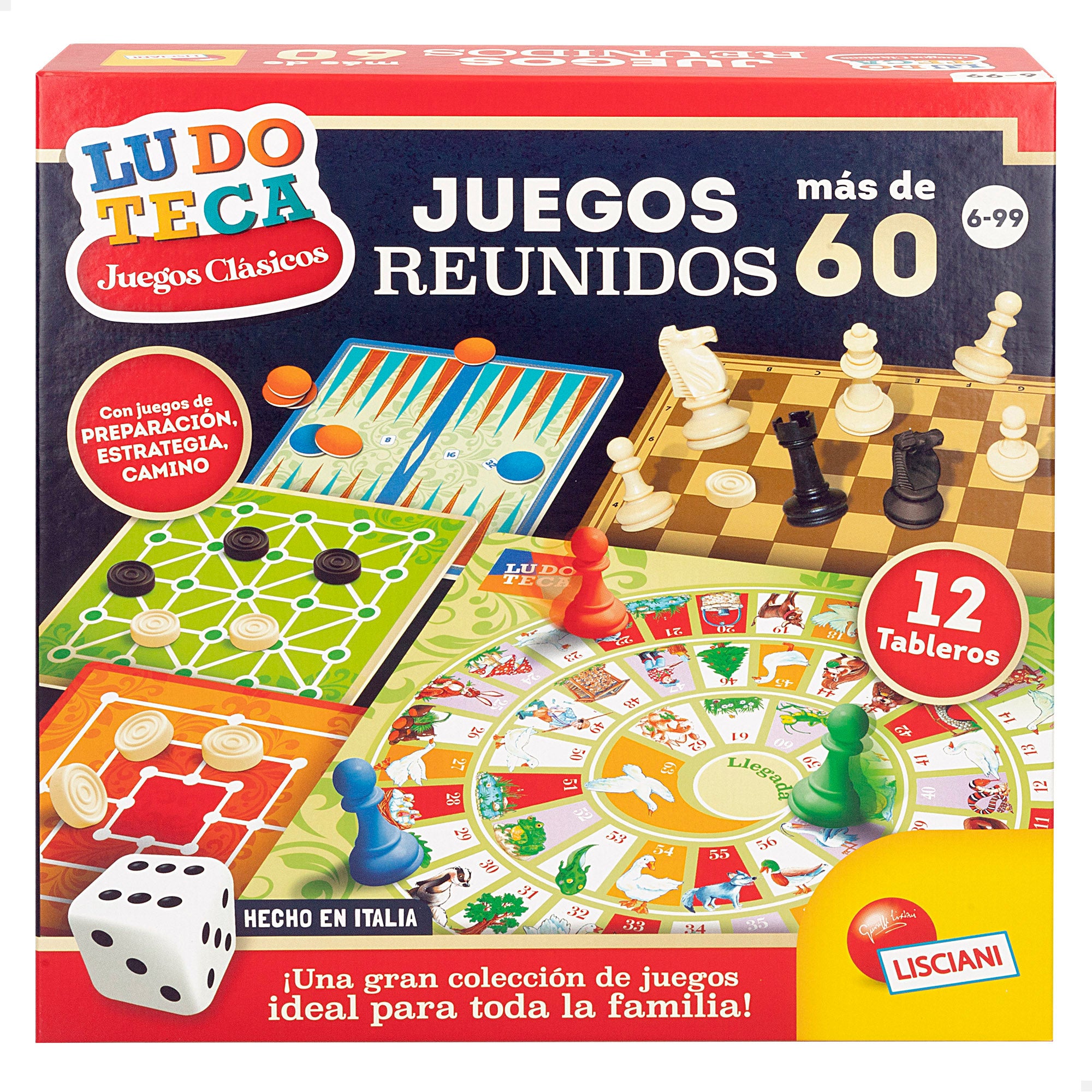 Lisciani Pack 60 juegos de mesa