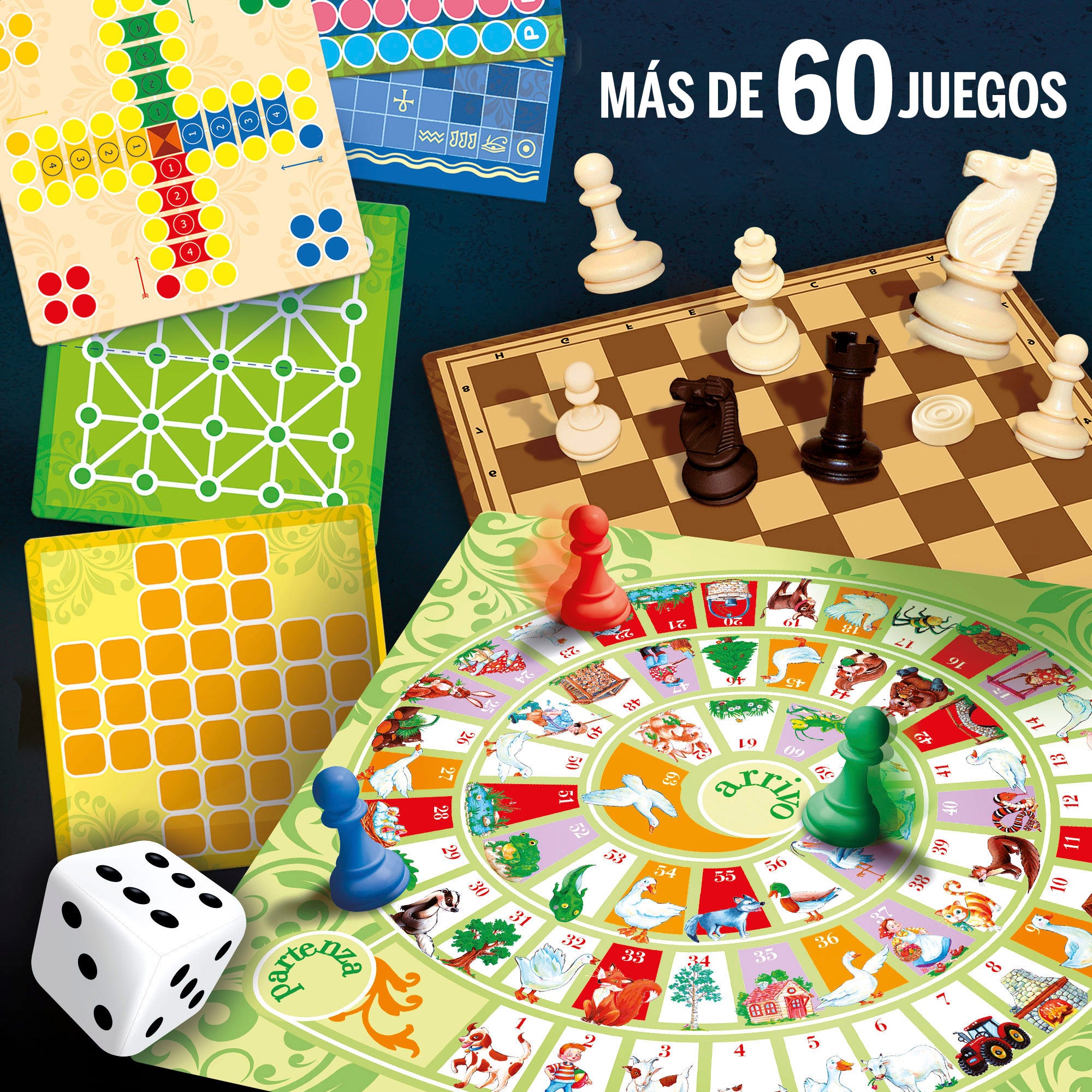 Lisciani Pack 60 juegos de mesa