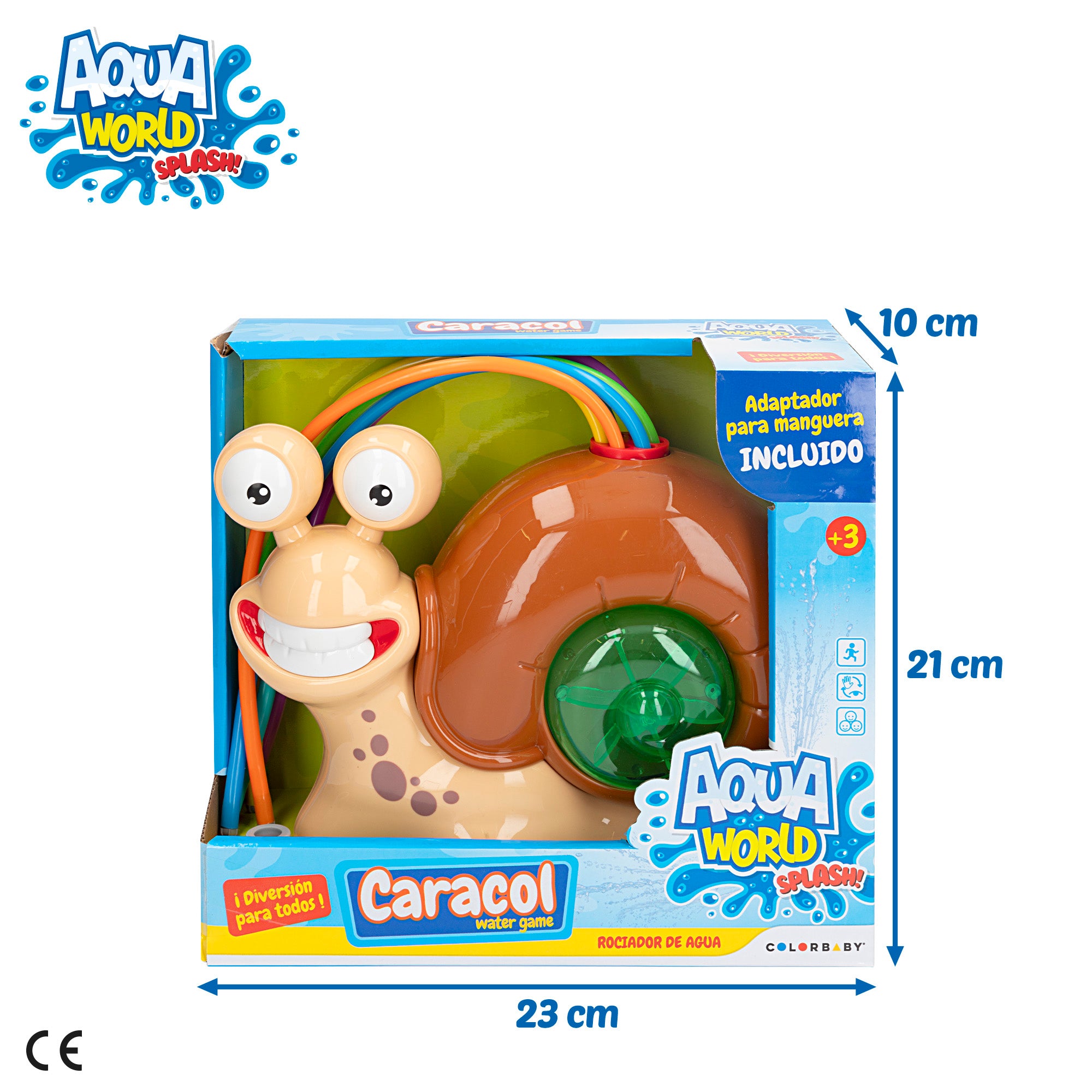 Aqua World Juguete aspersor de agua caracol