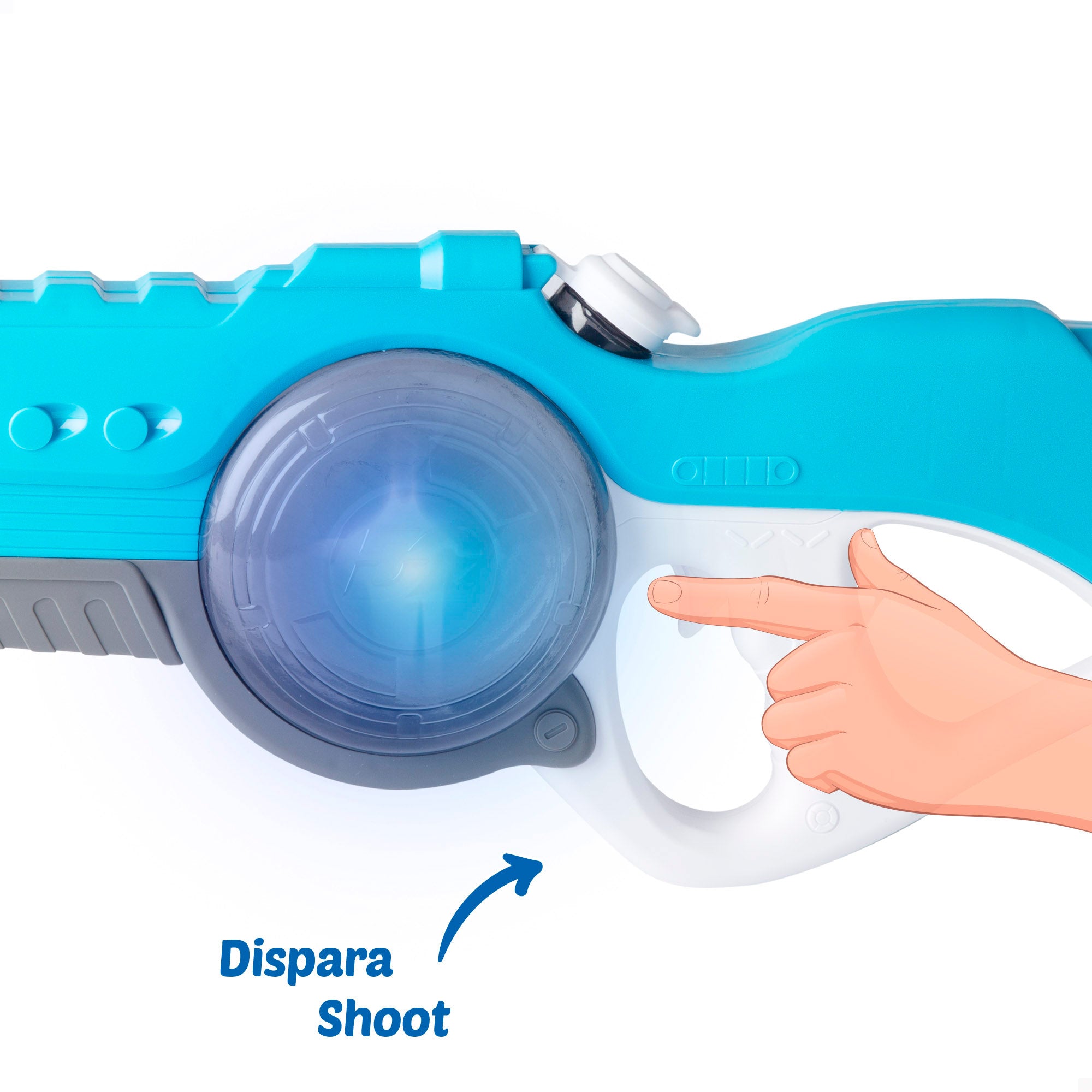 Aqua World Pistola de agua eléctrica 55 cm con luz y sonido