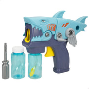 Pistola de pompas de jabón recargable y desmontable tiburón 20 cm Color Bubbles