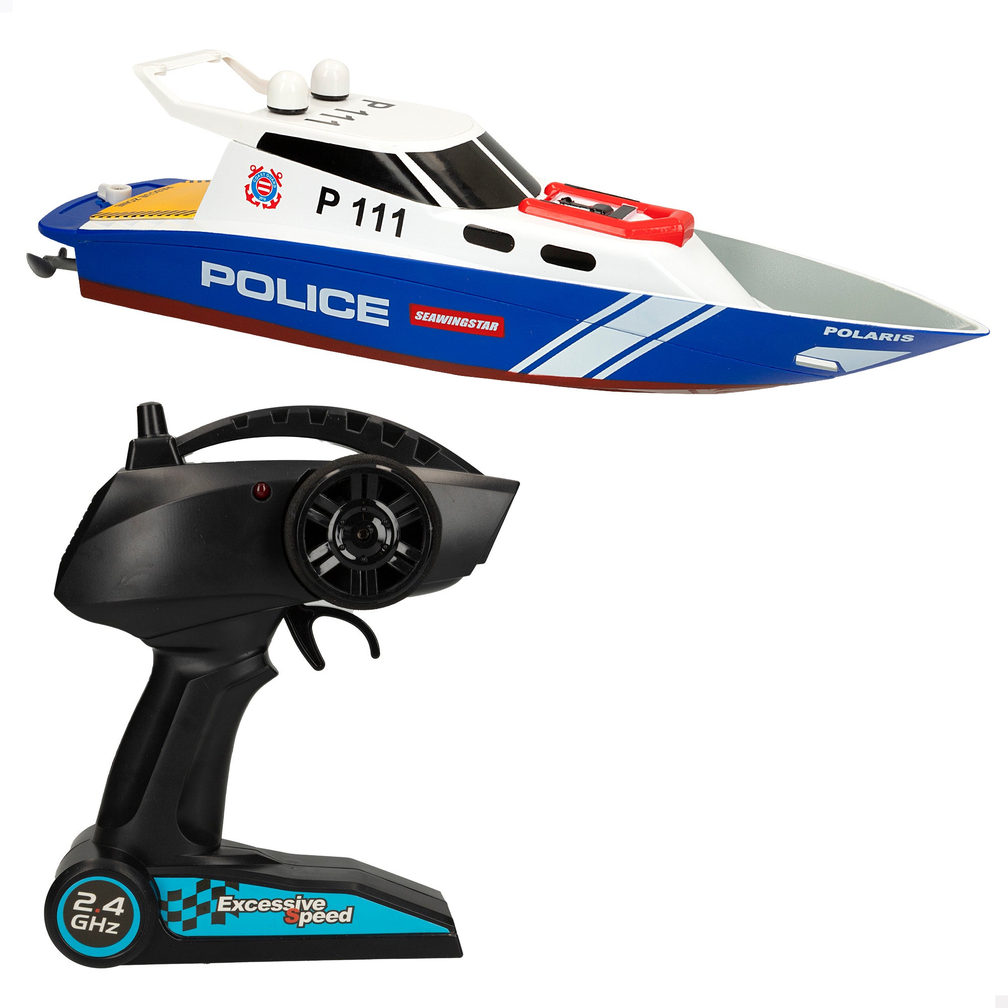 Lancha teledirigida policía 36 cm Racing Boat