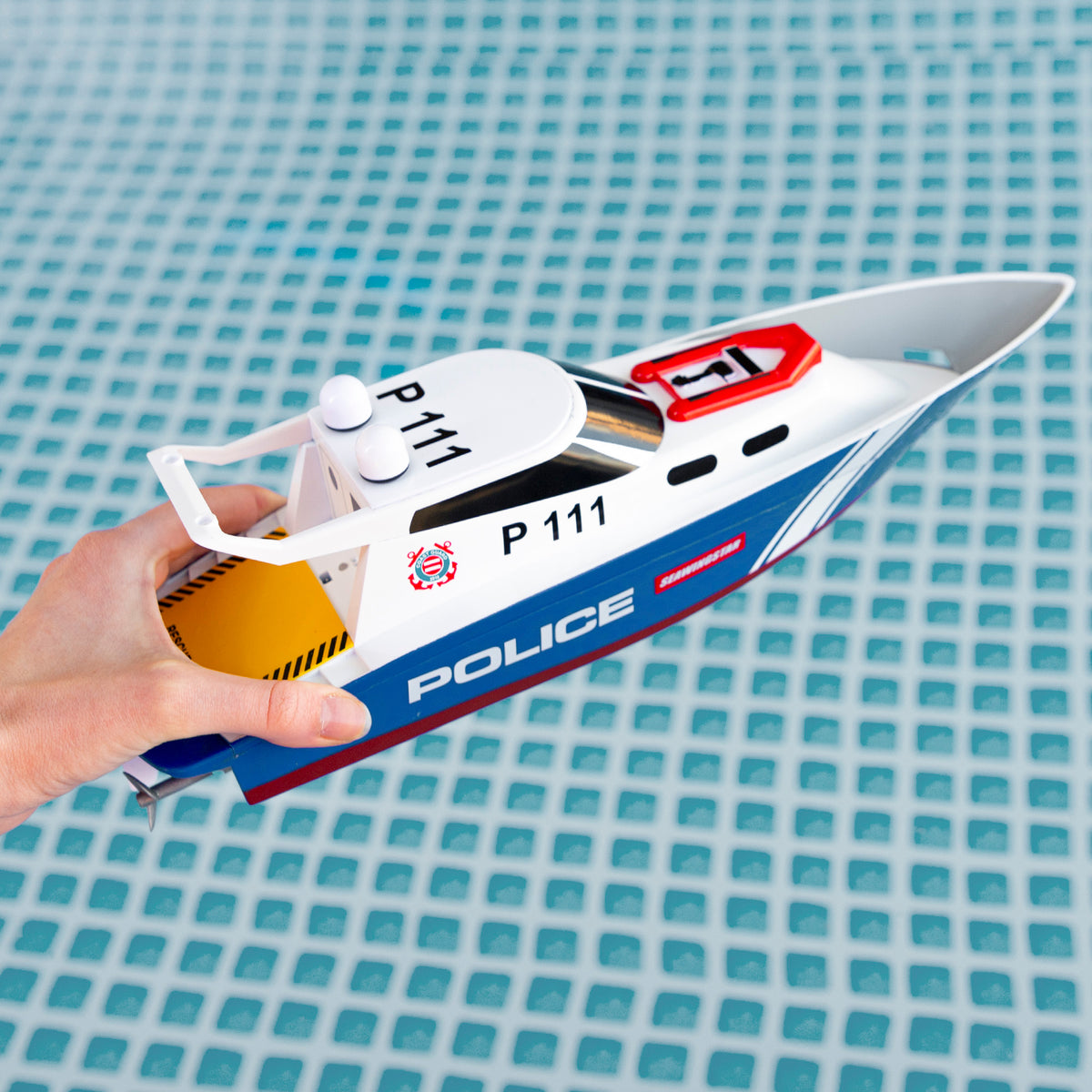 Lancha teledirigida policía 36 cm Racing Boat
