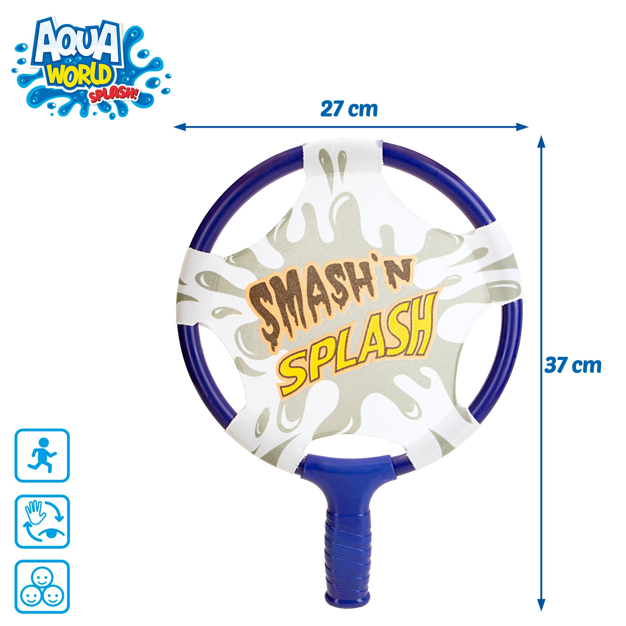 Aqua World Set 2 palas con pelota de espuma