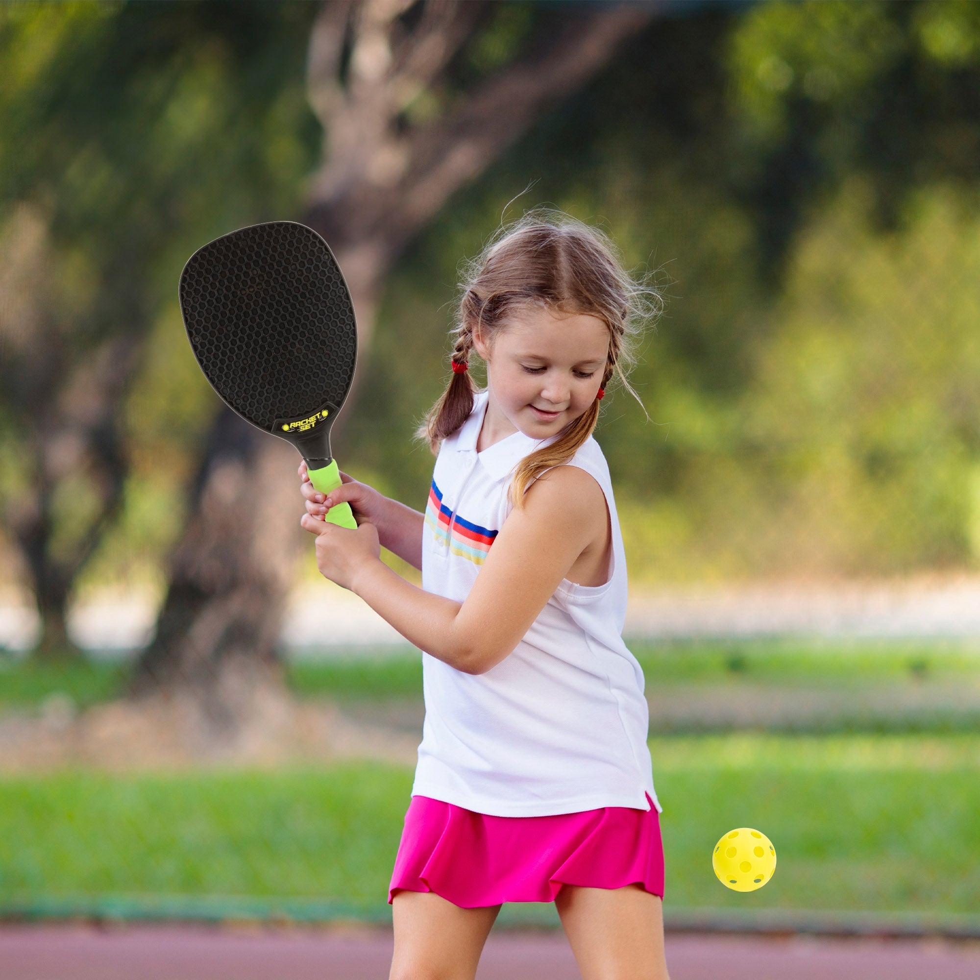 Set 2 raquetas de playa con pelota COLORBABY