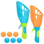 Juego lanza bolas con 2 raquetas y 6 pelotas  Fun Área!