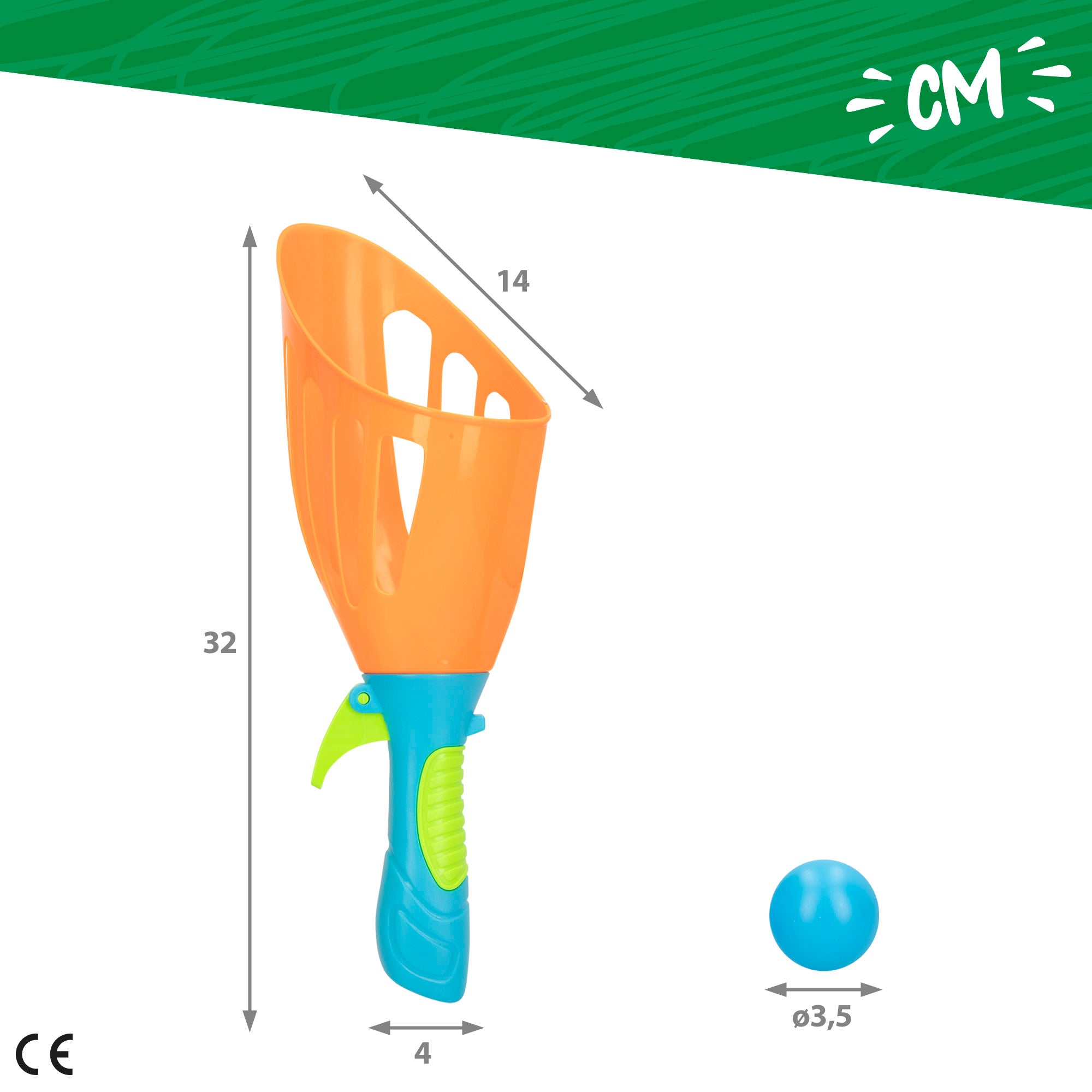 Juego lanza bolas con 2 raquetas y 6 pelotas  Fun Área!