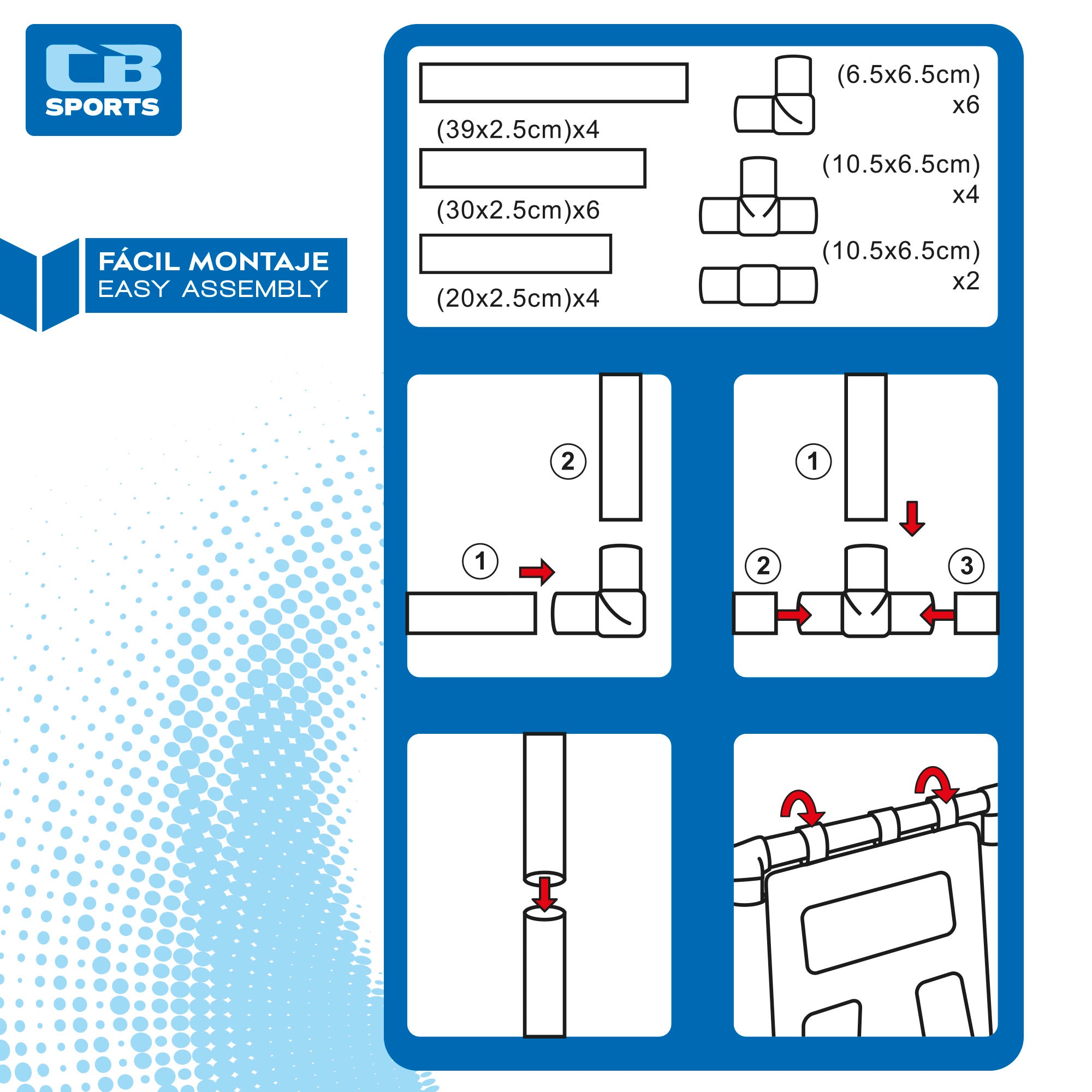 Juego de lanzamientos con disco volador CB Sports