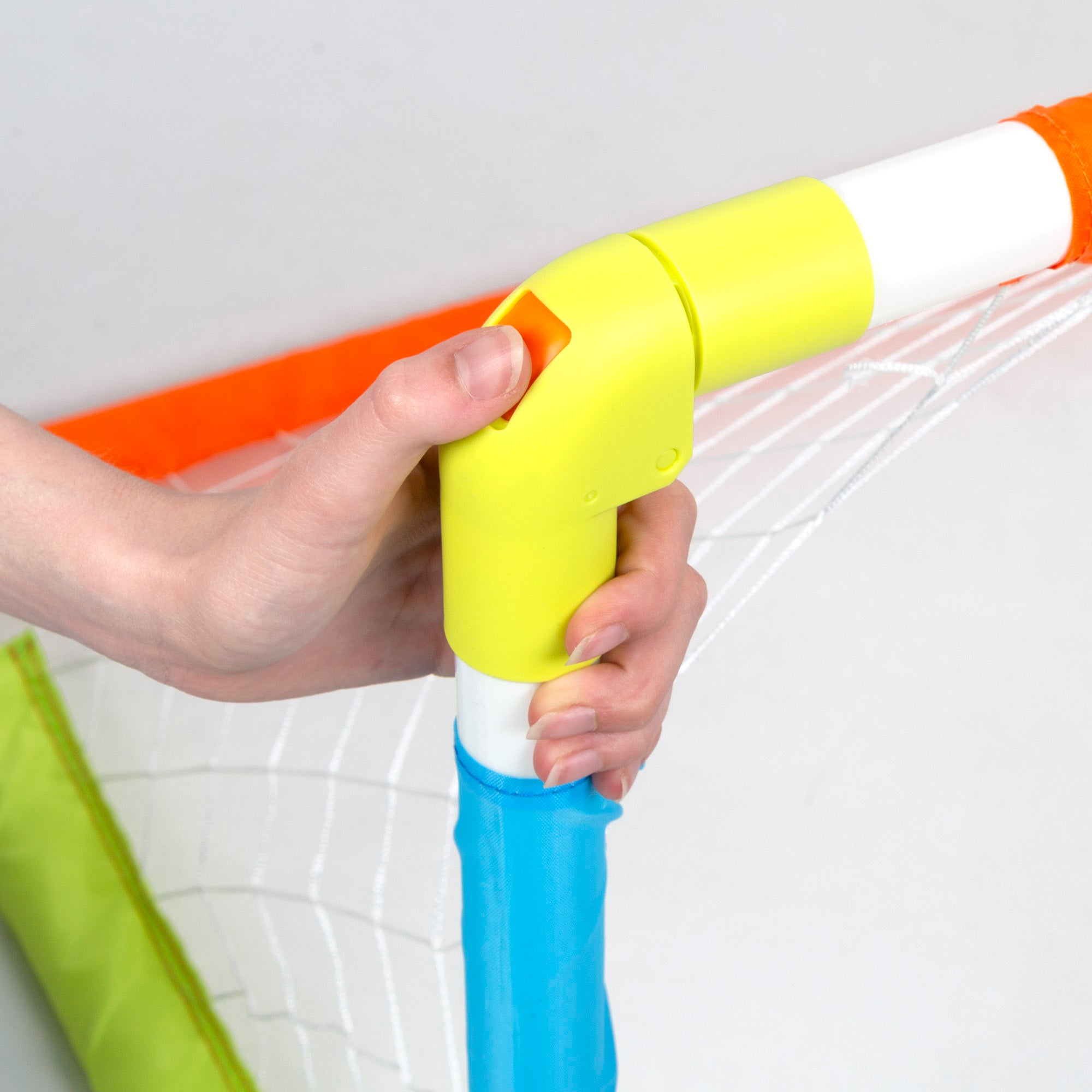 Portería de fútbol para niños con pelota, hinchador y piquetas Fun Area!