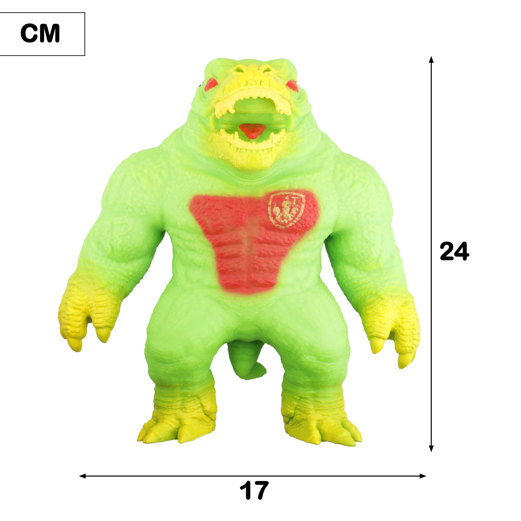 Muñeco elástico antiestrés dinosaurio guerrero Stretchapalz