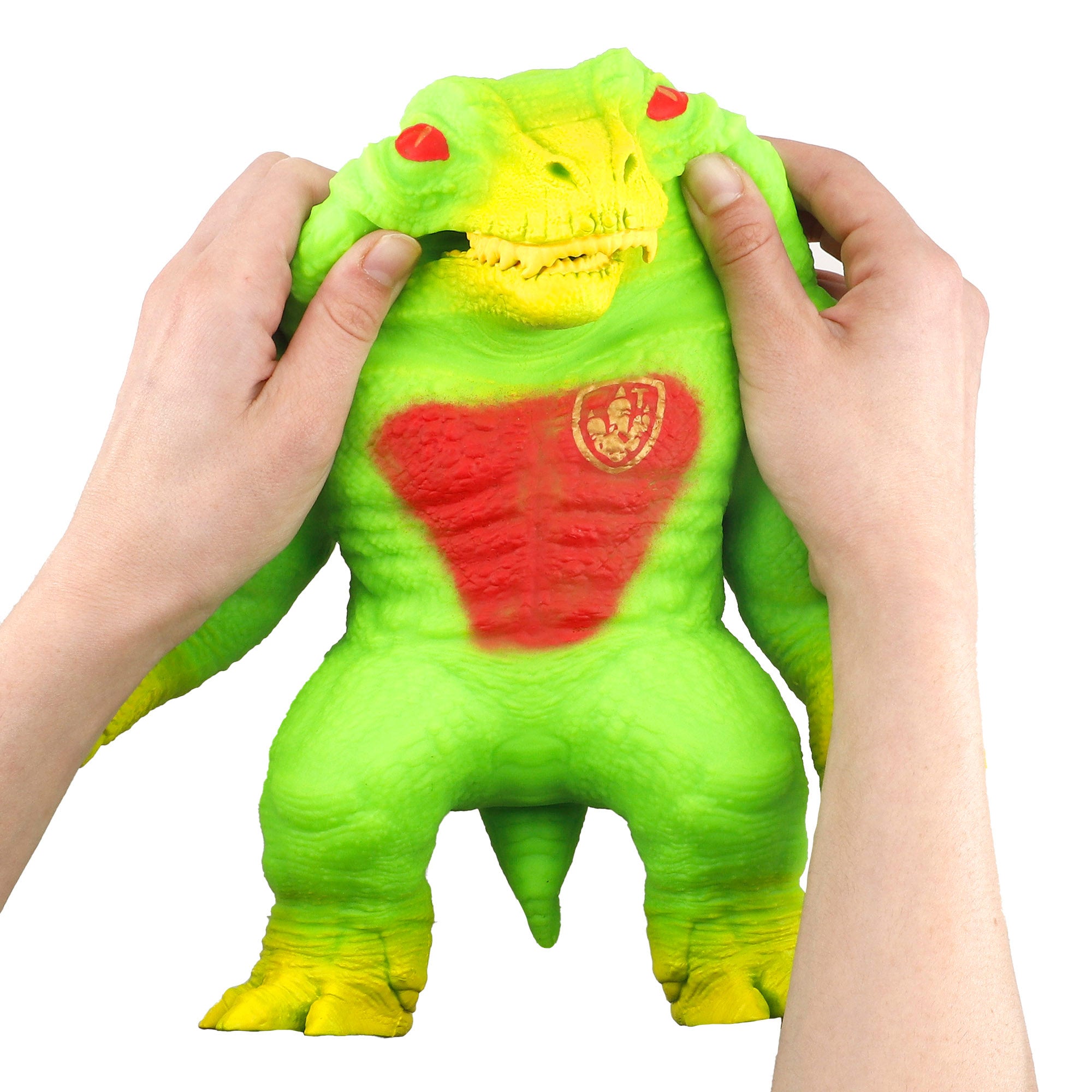 Muñeco elástico antiestrés dinosaurio guerrero Stretchapalz