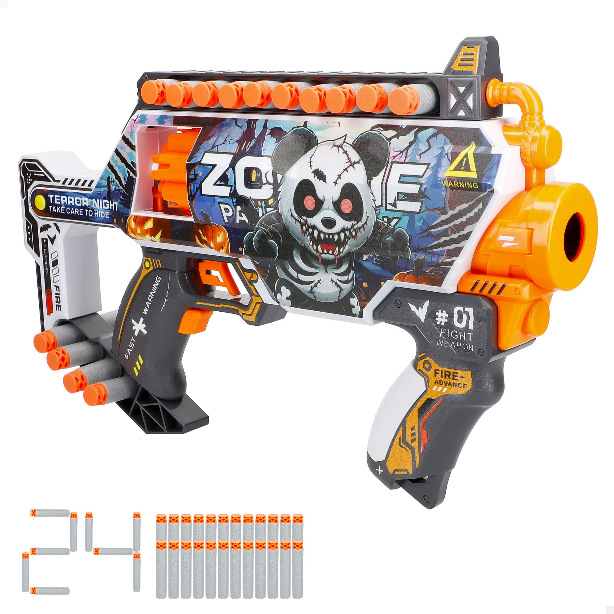 Pistola de juguete eléctrica zombies con 24 dardos de espuma V-Zone