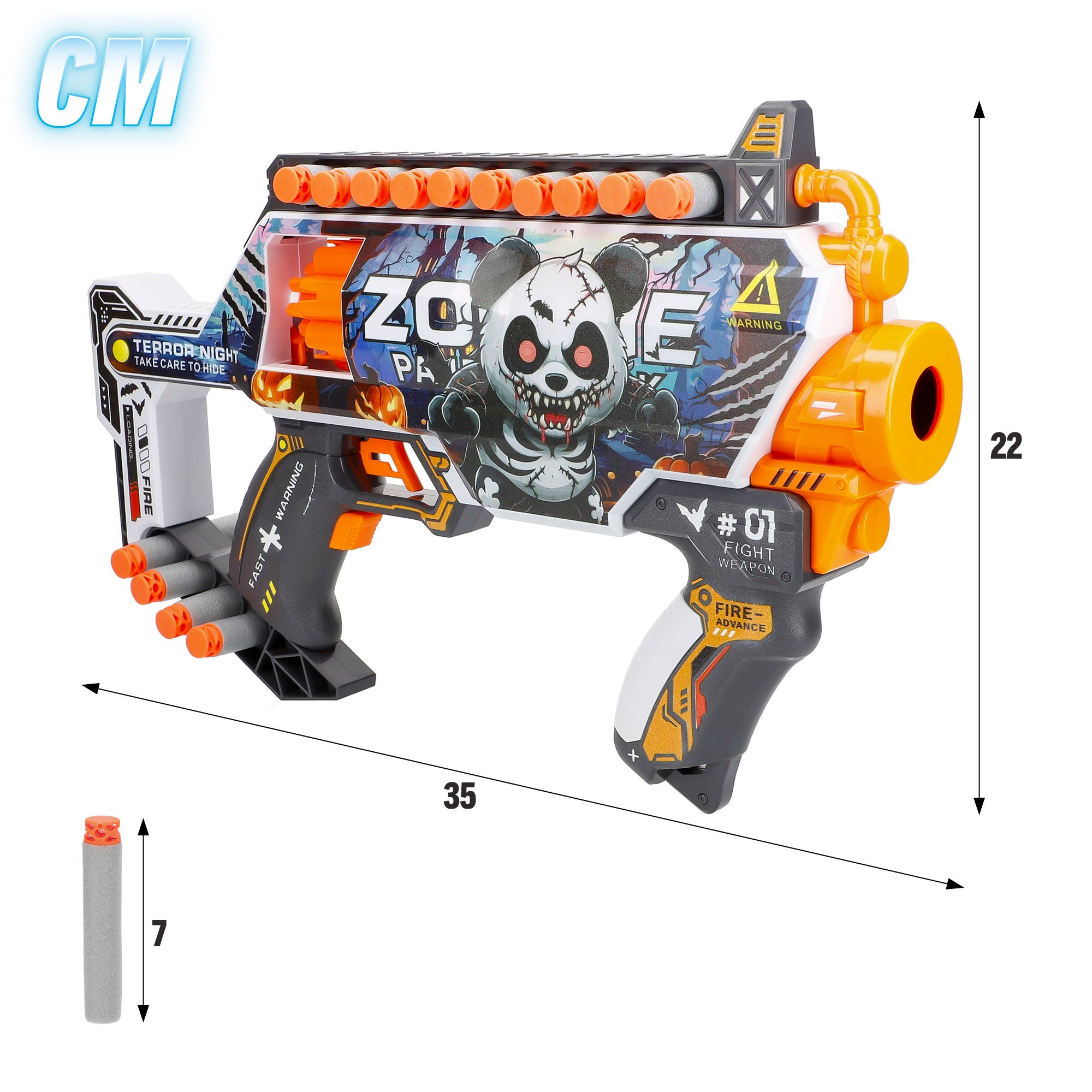 Pistola de juguete eléctrica zombies con 24 dardos de espuma V-Zone