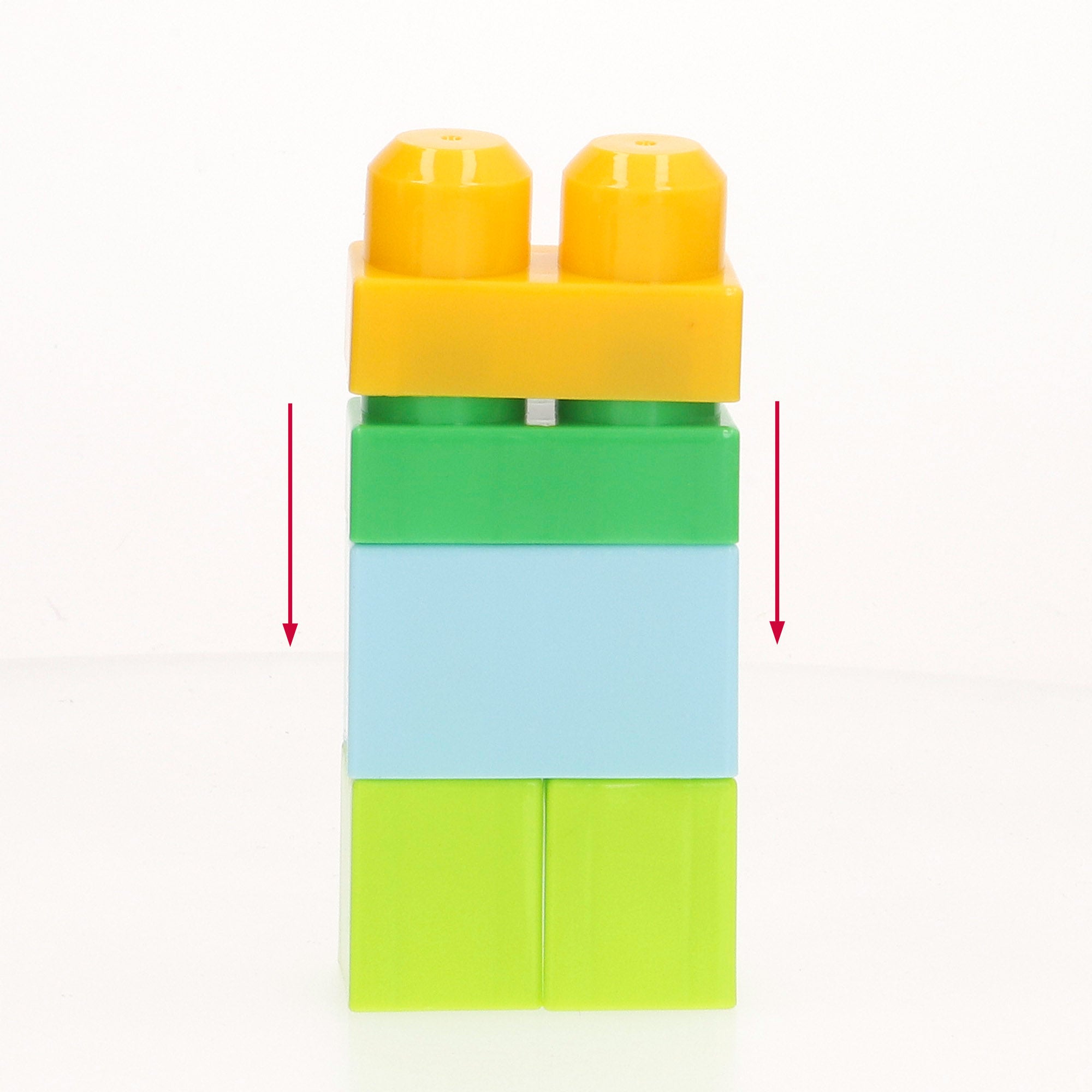 Juego bloques de construcción 70 piezas cohete color aleatorio COLORBABY