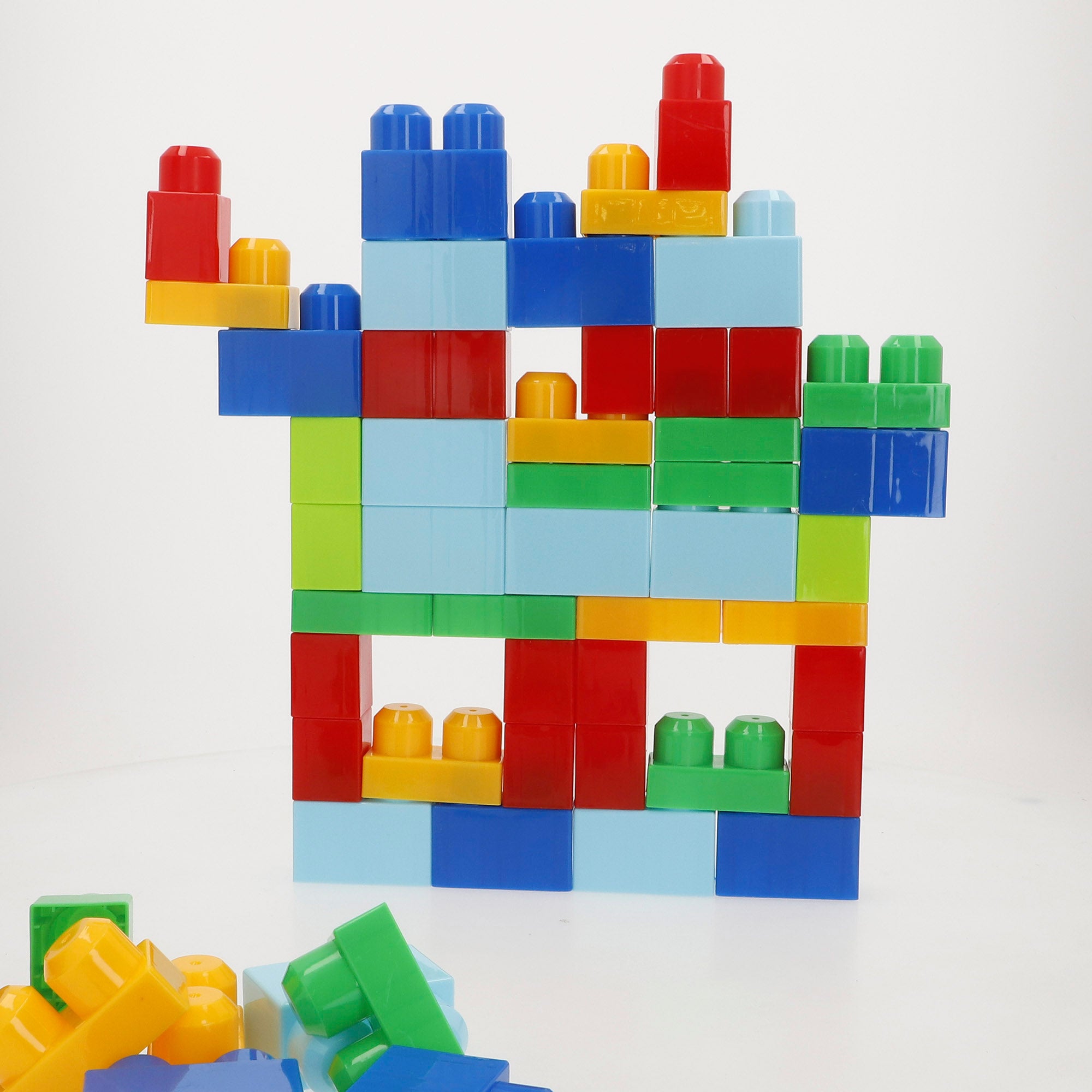 Juego bloques de construcción 70 piezas cohete color aleatorio COLORBABY