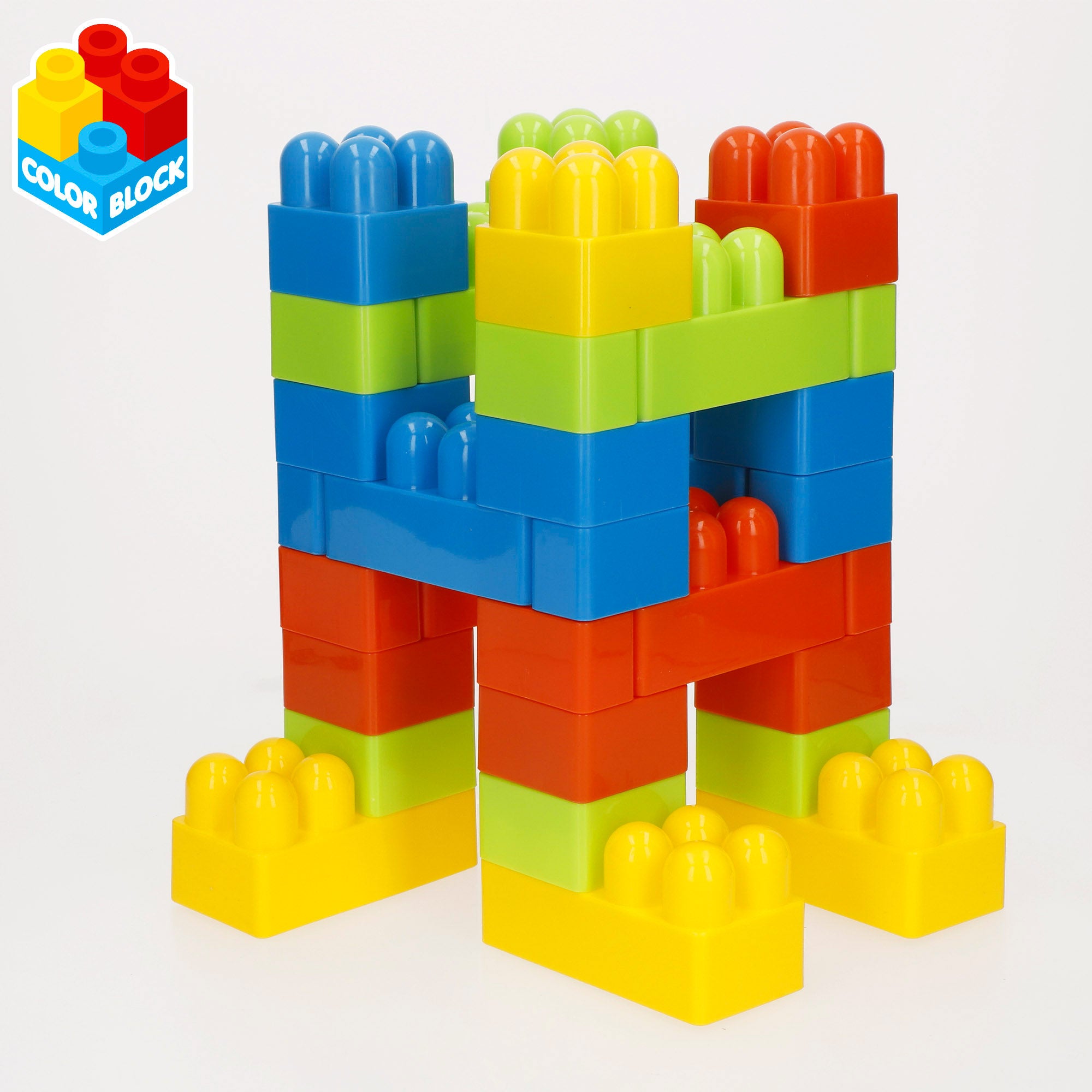 Juego de bloques de construcción 144 piezas Maxi Color Block