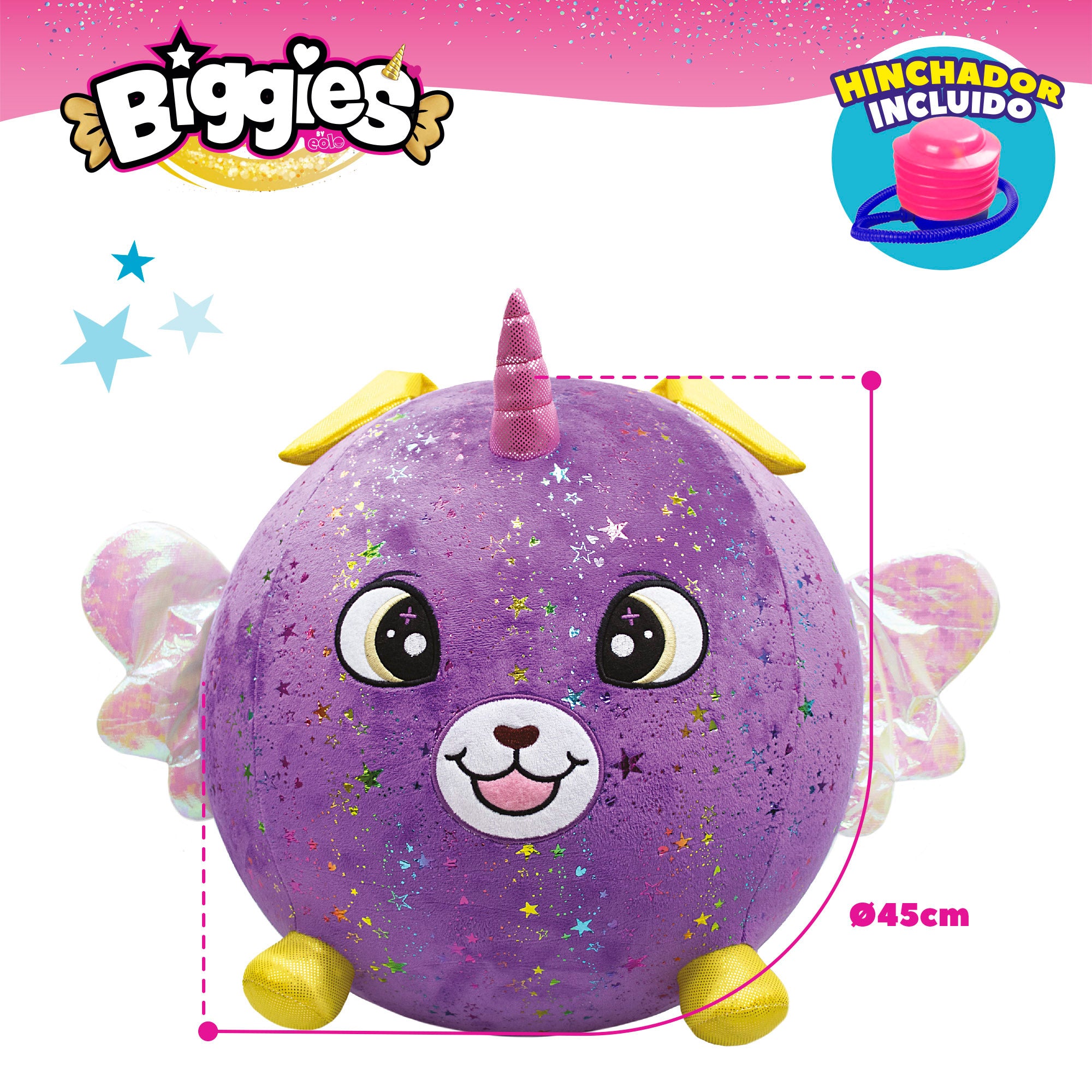 Biggies Peluche hinchable XXL perro brillante