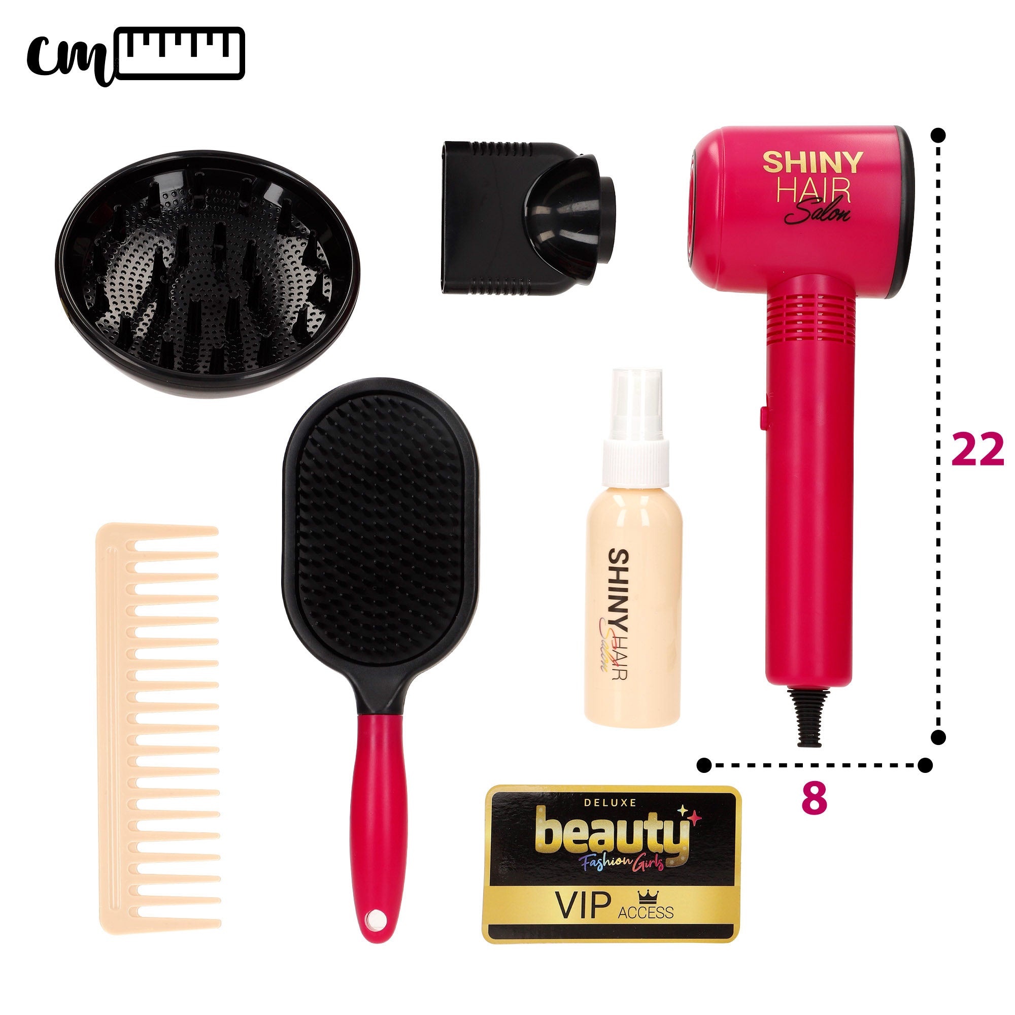 Set peluquería infantil con accesorios Beauty