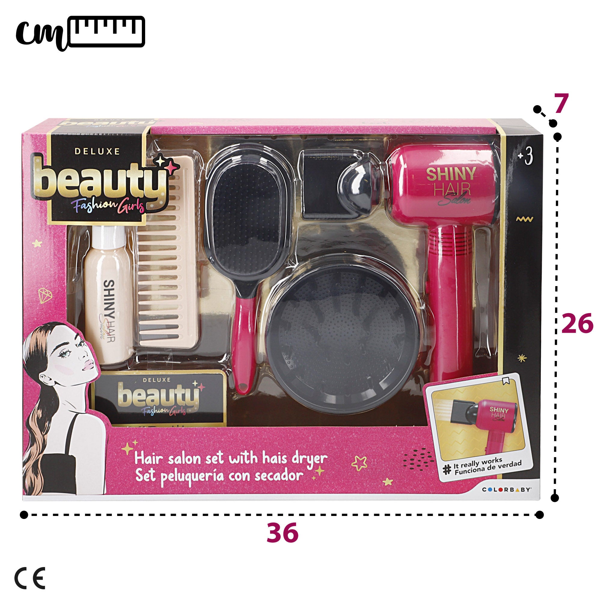 Set peluquería infantil con accesorios Beauty