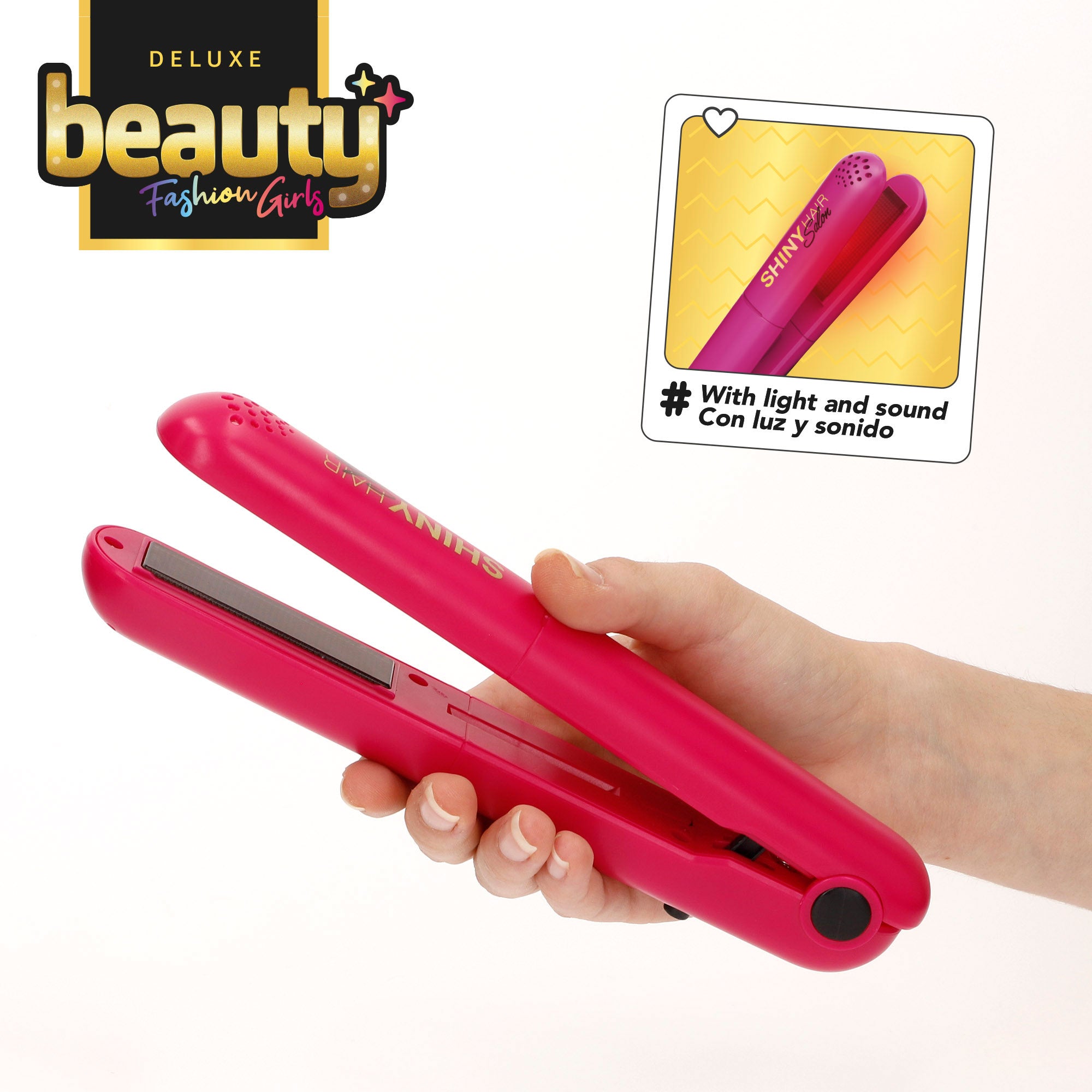 Set peluquería infantil deluxe con secador, plancha y accesorios Beauty