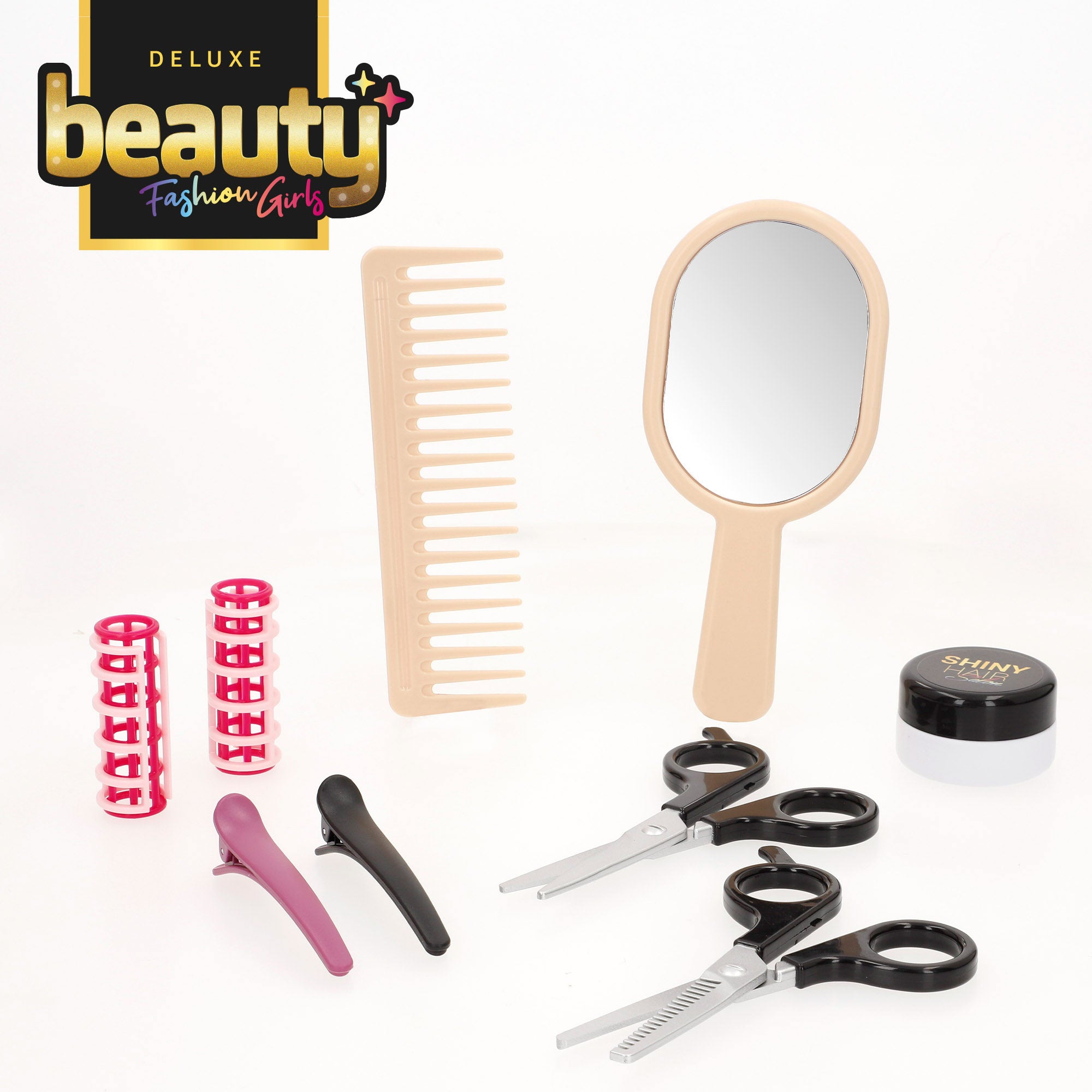 Set peluquería infantil deluxe con secador, plancha y accesorios Beauty