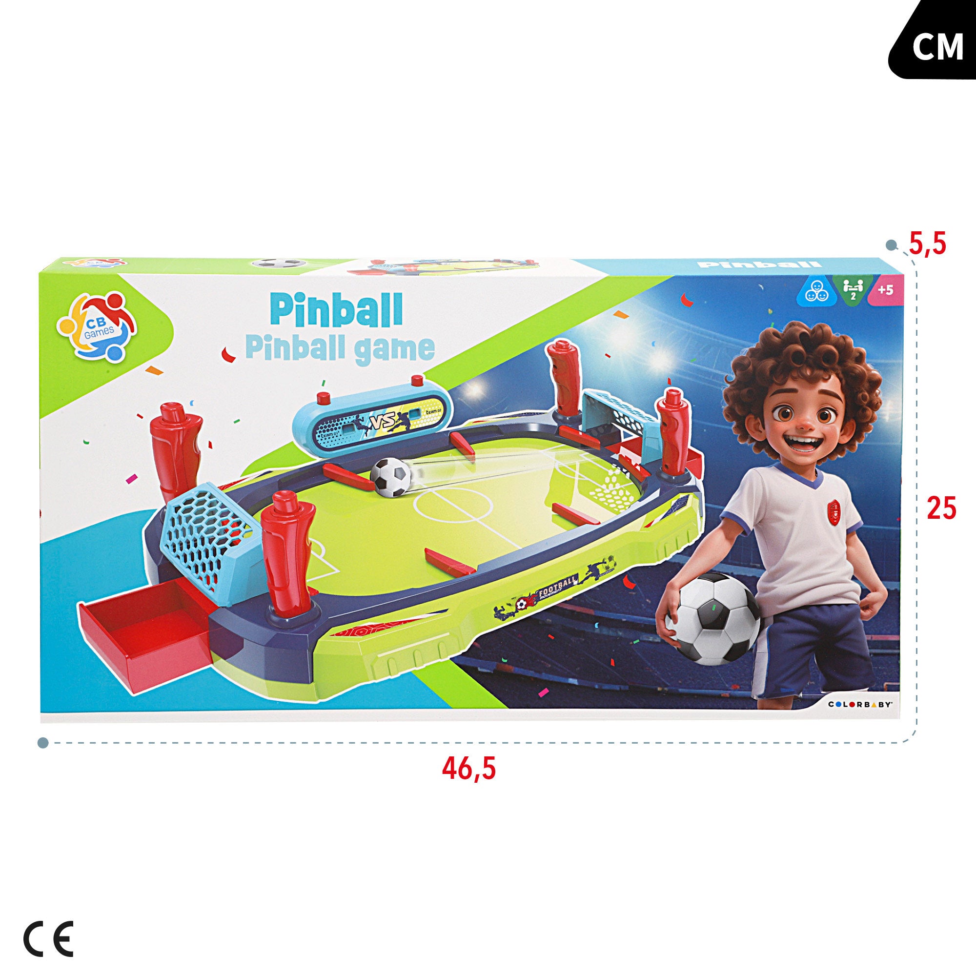 Juego de mesa fútbol pinball con marcador y 3 balones CB Games