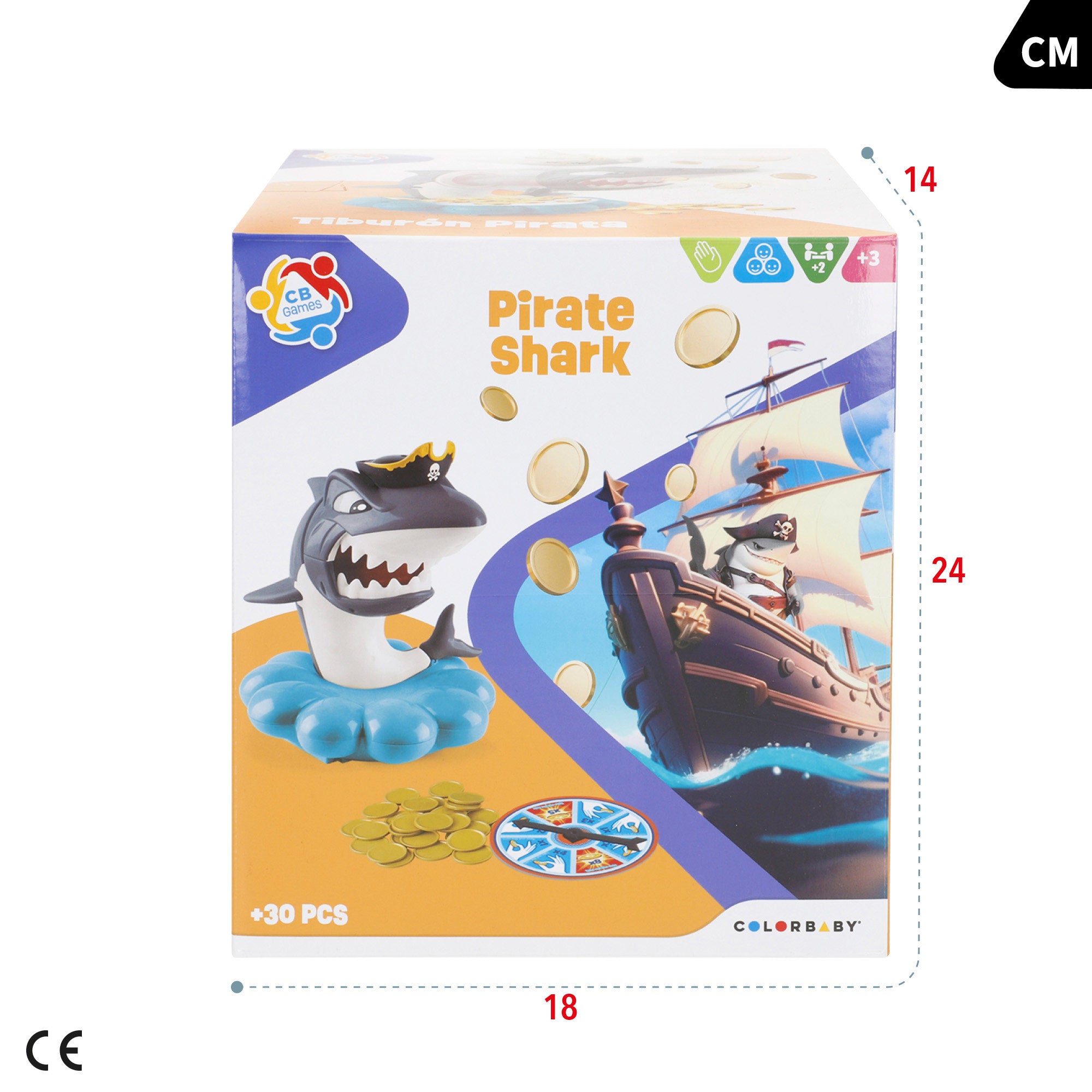 Juego de mesa tiburón pirata CB Games