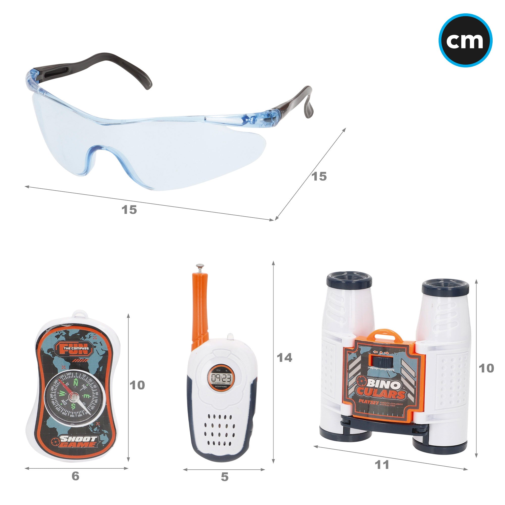 Set juguetes de policía con luz Power Action Police