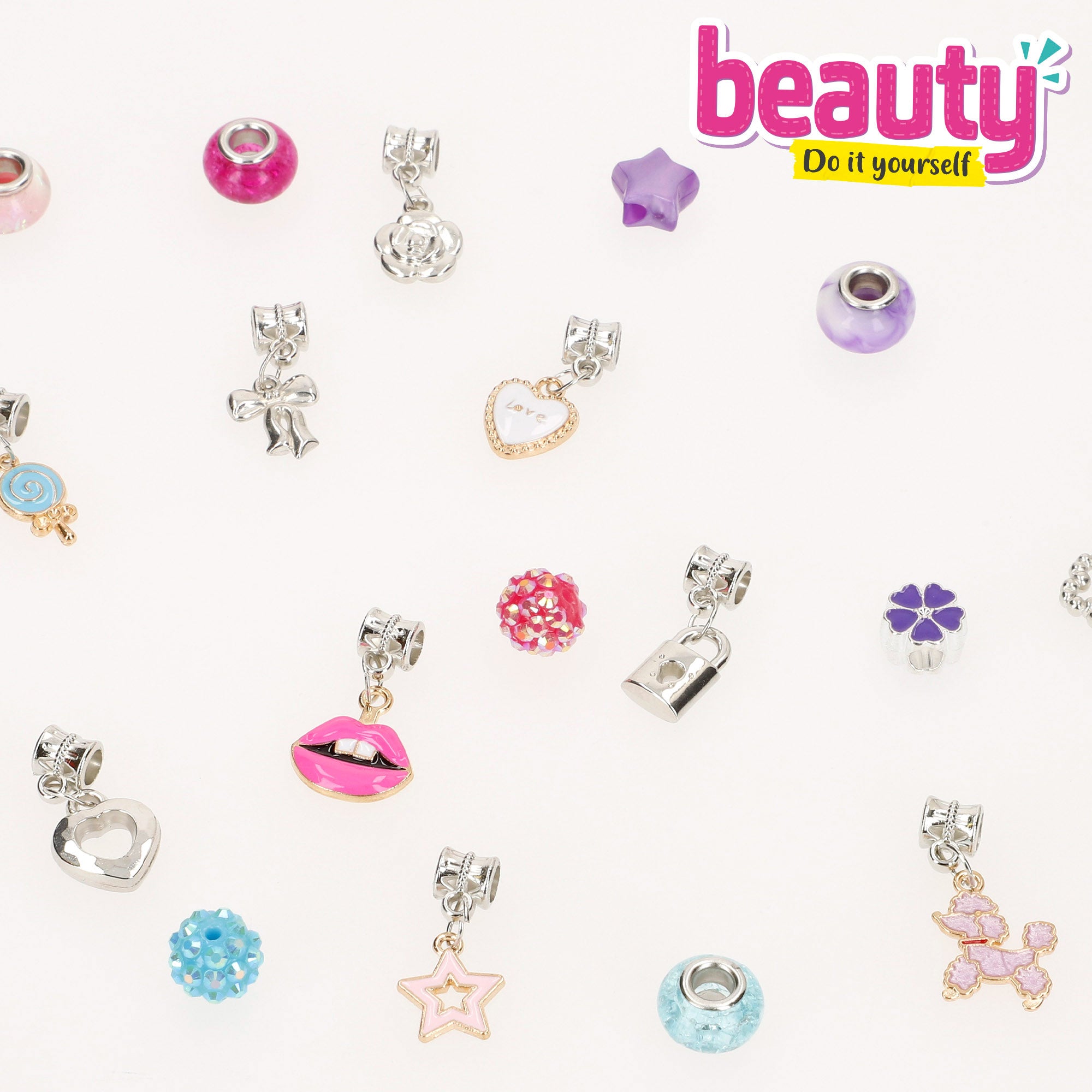 Kit pulseras charms Beauty