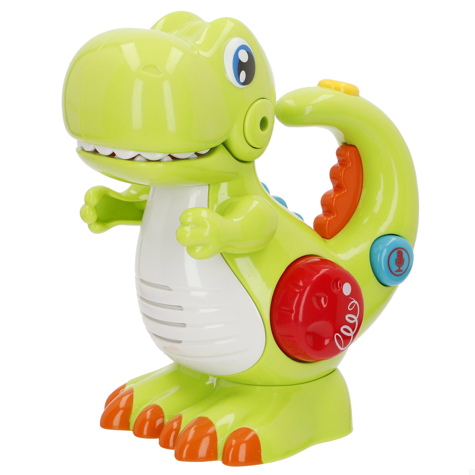 Winfun Dinosaurio juguete eléctrico con grabador, luz y sonido