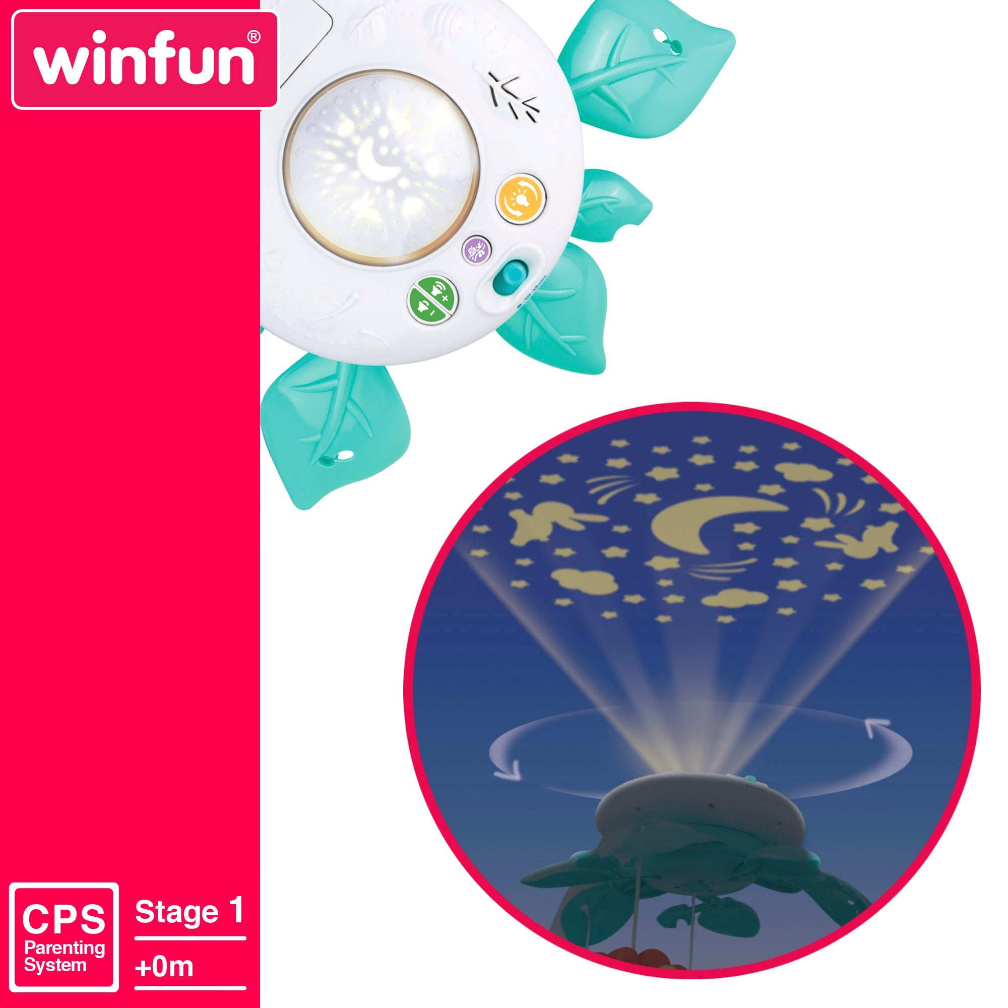 Winfun Móvil cuna con proyector y música