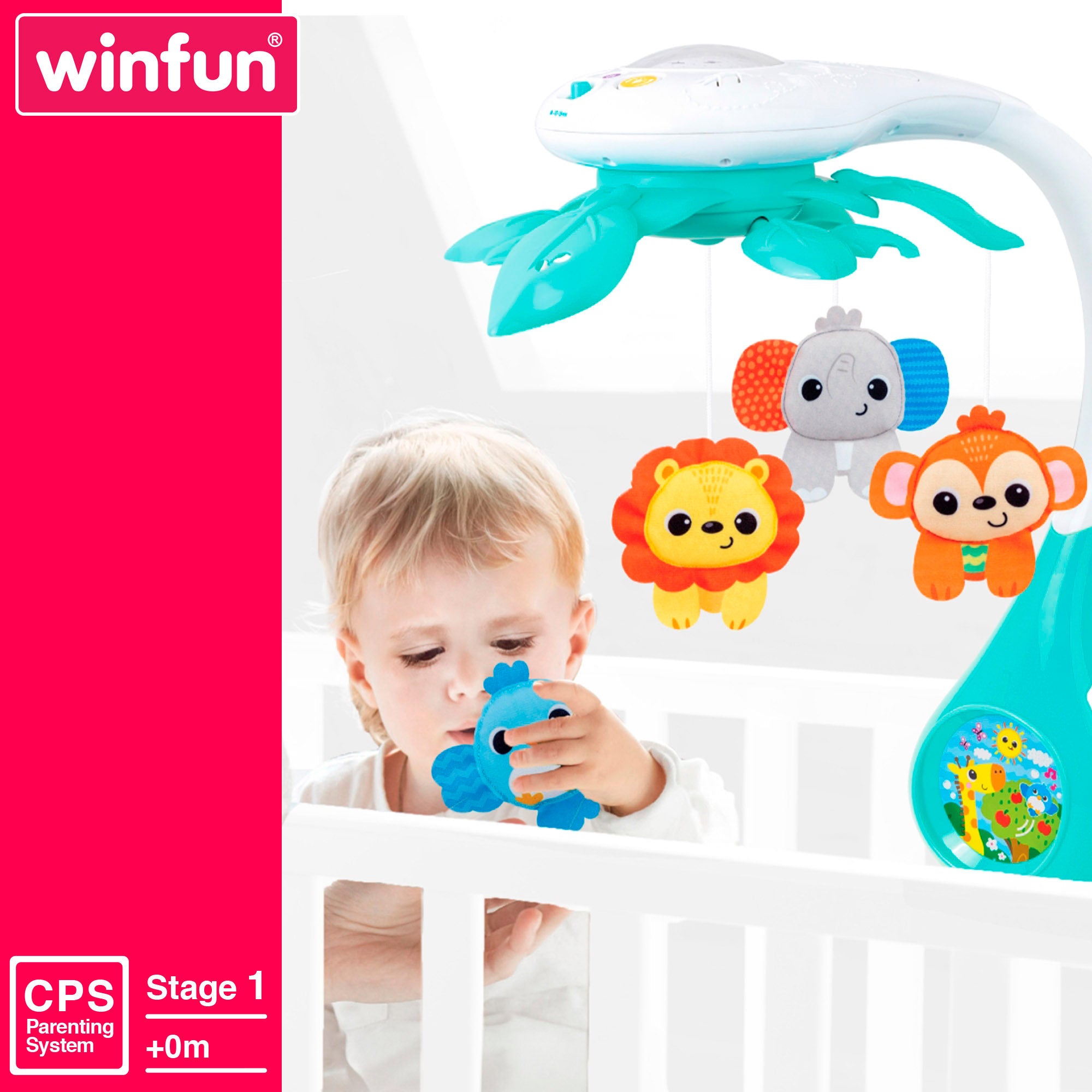 Winfun Móvil cuna con proyector y música