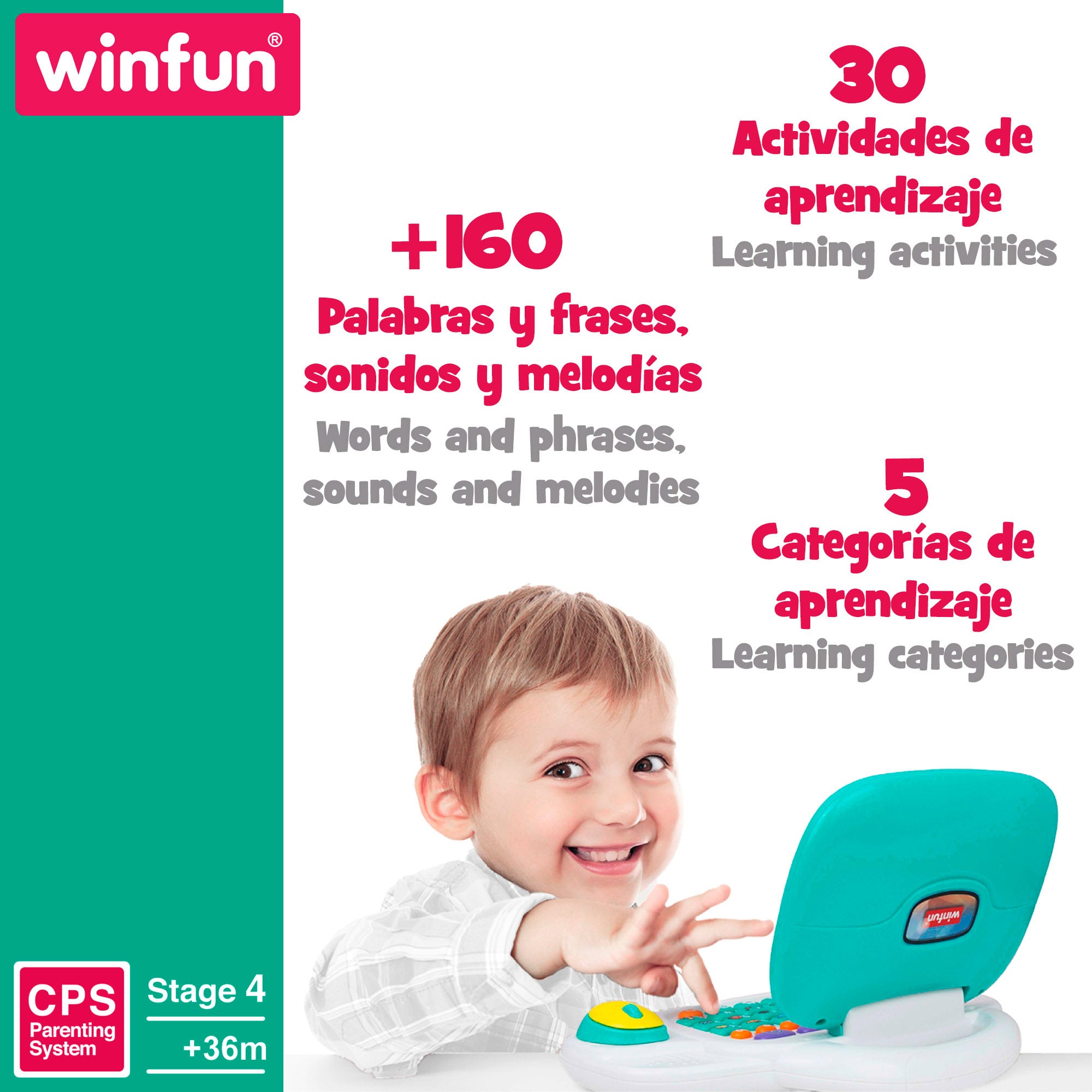 Winfun Portátil para niños bilingüe