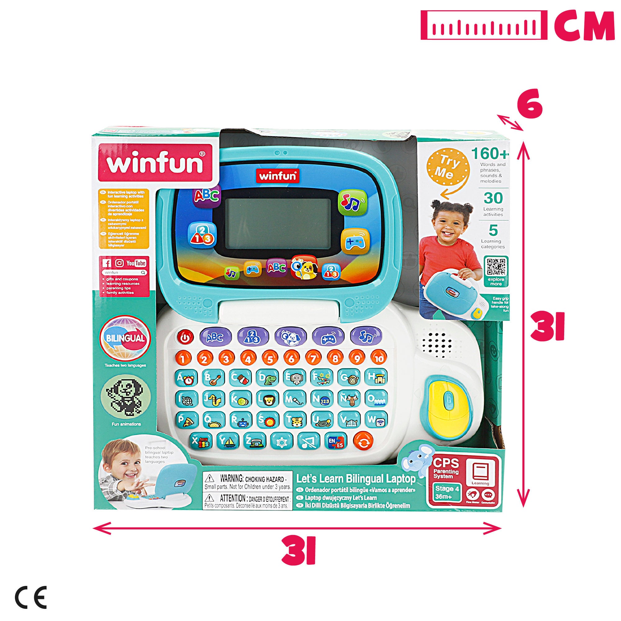 Winfun Portátil para niños bilingüe