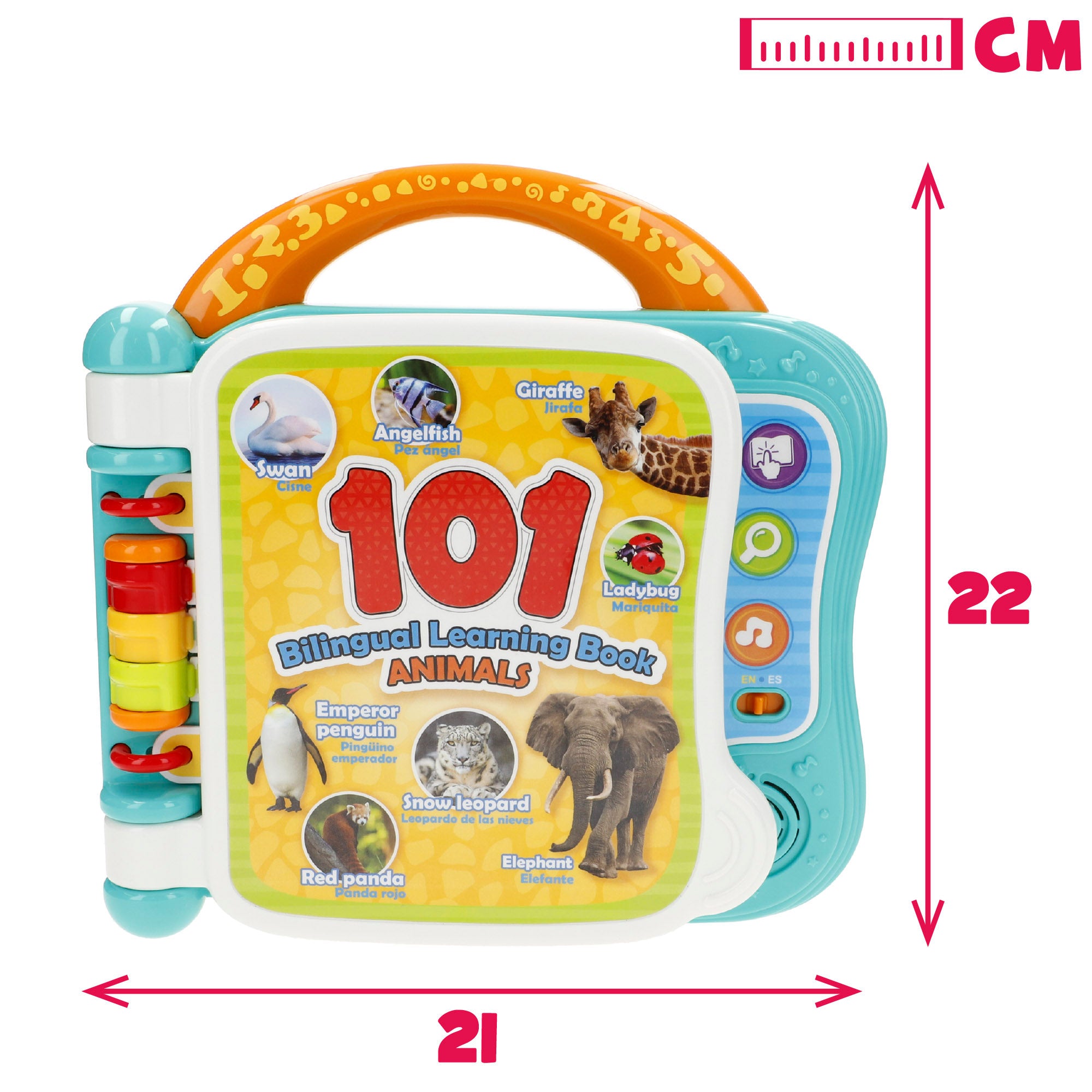 Winfun Libro infantil aprendizaje bilingüe 101 animales