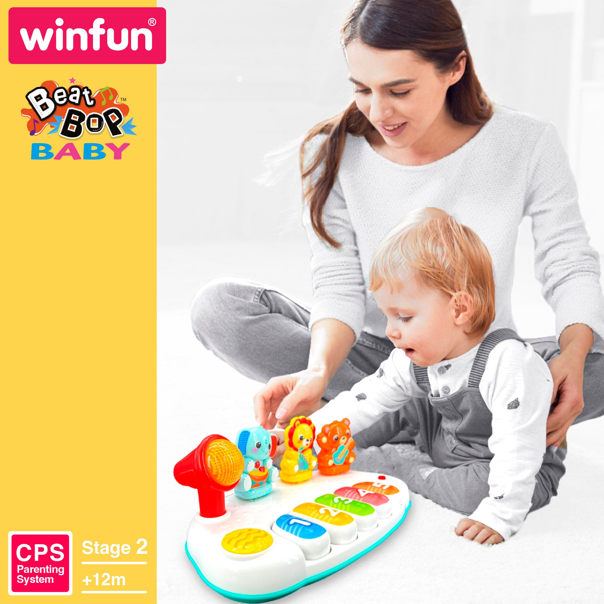 Winfun Piano infantil animales de la jungla con 5 teclas