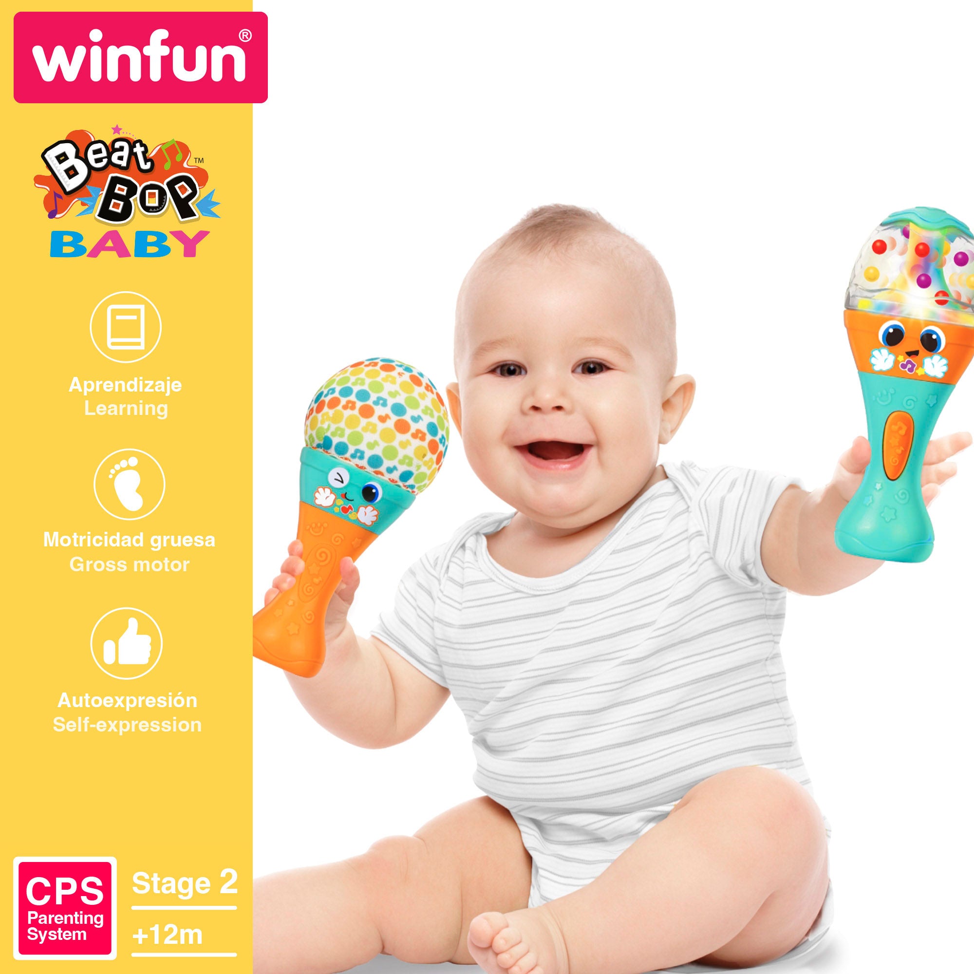 Winfun Set 2 maracas sonajero para bebé