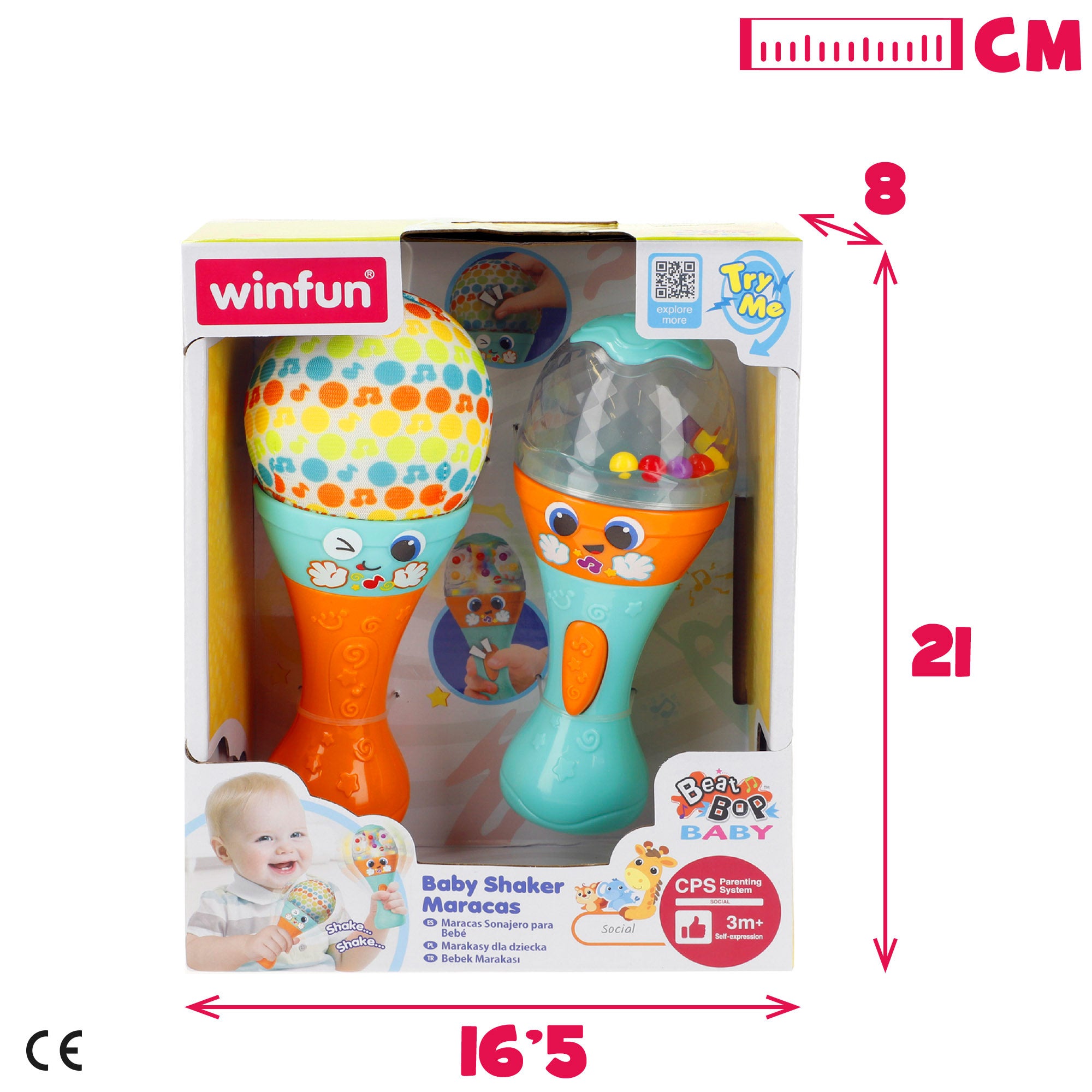 Winfun Set 2 maracas sonajero para bebé