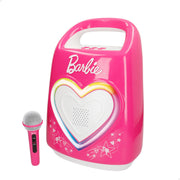 Barbie Altavoz karaoke portátil para niños con micrófono